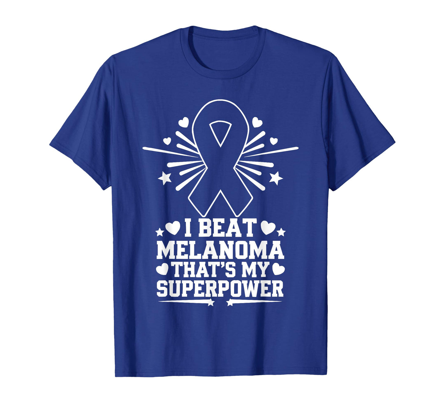 Fight Melanoma Cancer Awareness Black Ribbon Skin Cancer T-Shirt