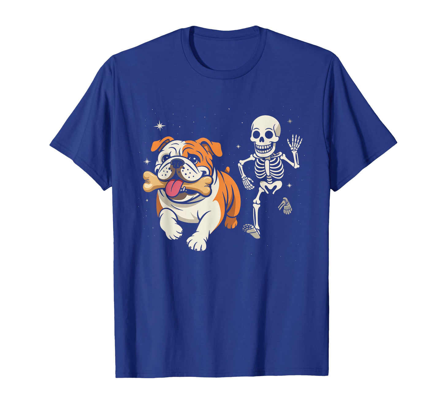 Funny Halloween French Bulldog Skeleton Spooky Season T-Shirt