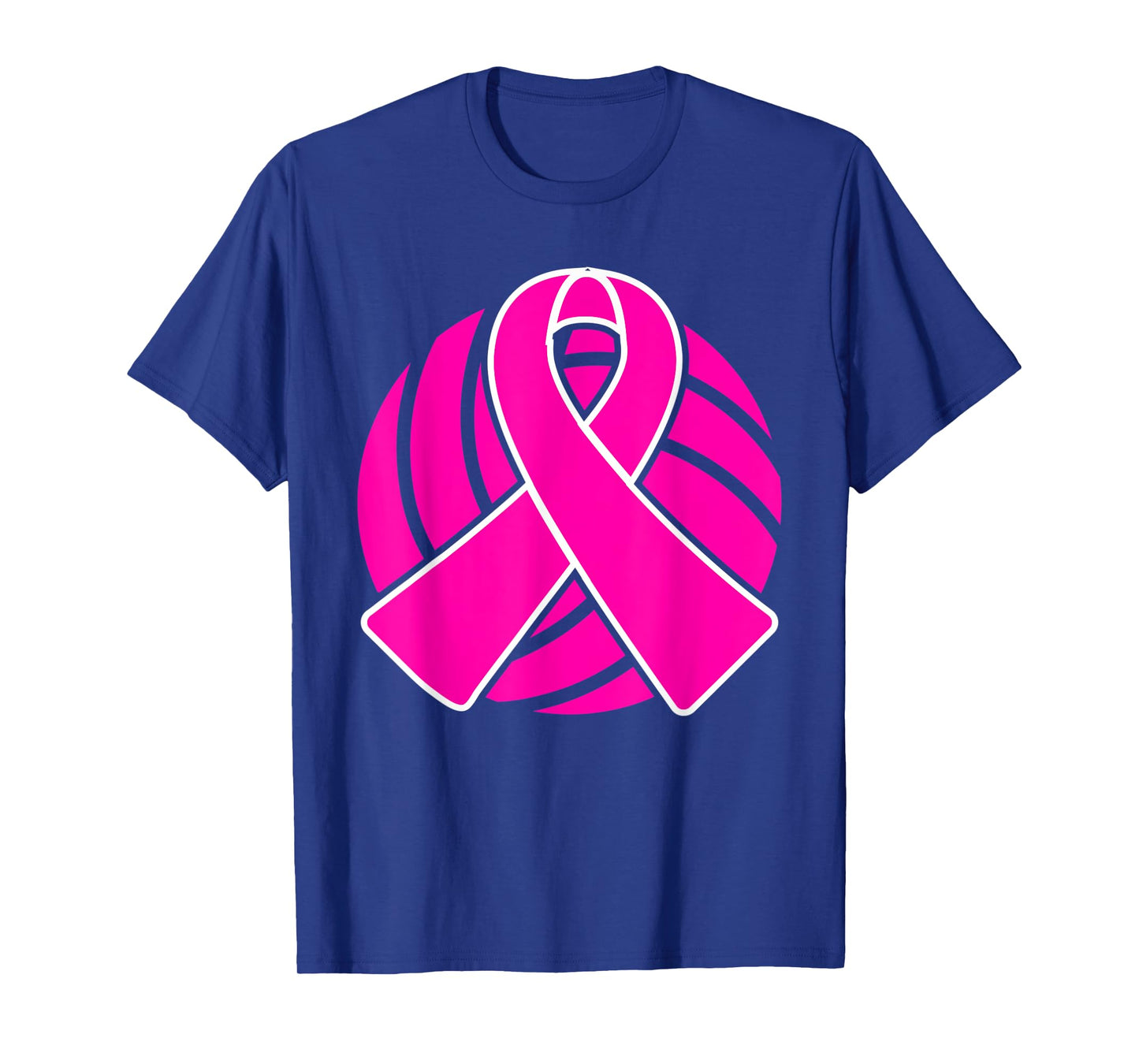 Breast Cancer Volleyball Player Pink Ribbon Awareness T-Shirt