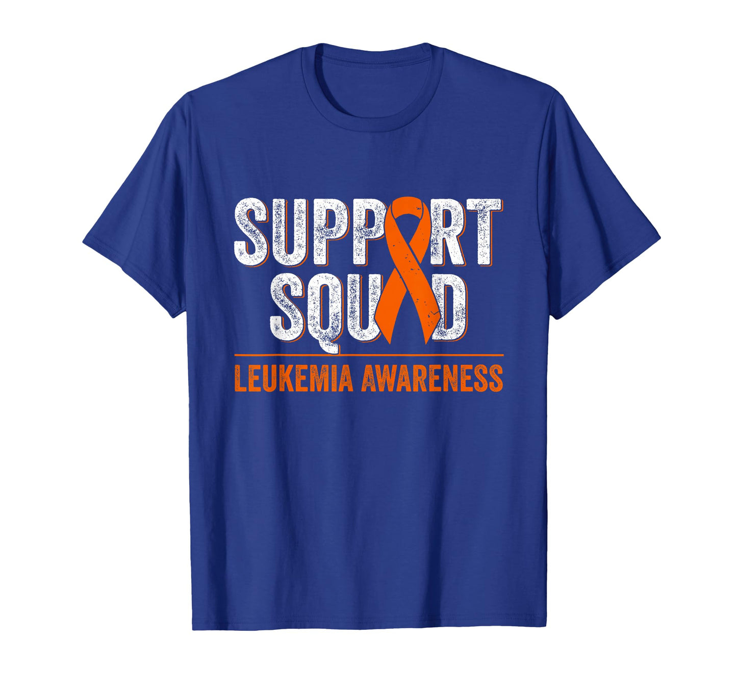 Support Squad Orange Ribbon Leukemia Blood Cancer Awareness T-Shirt