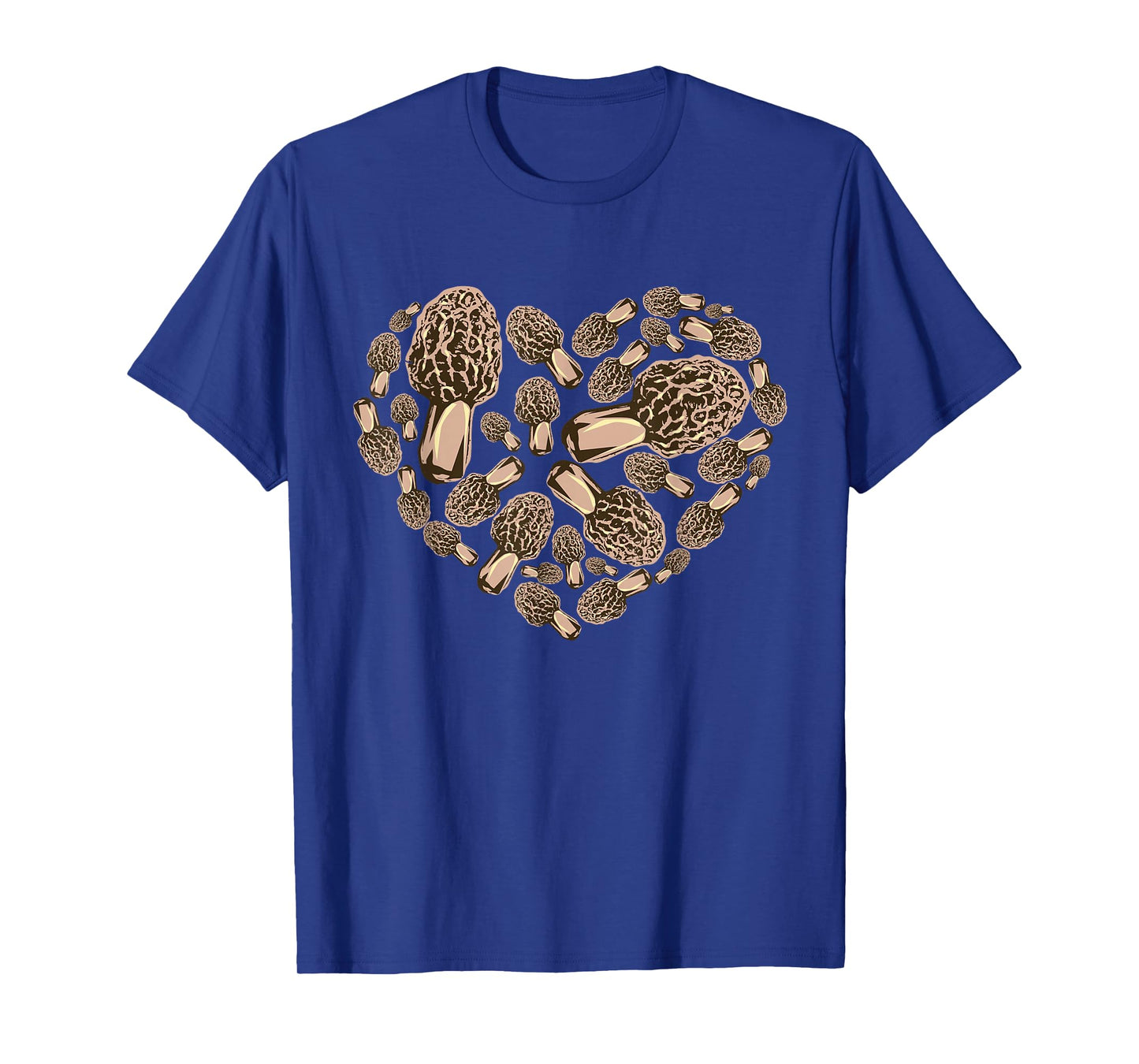 Morel Mushroom Hunter | Morel Love Heart Shrooming Gift T-Shirt