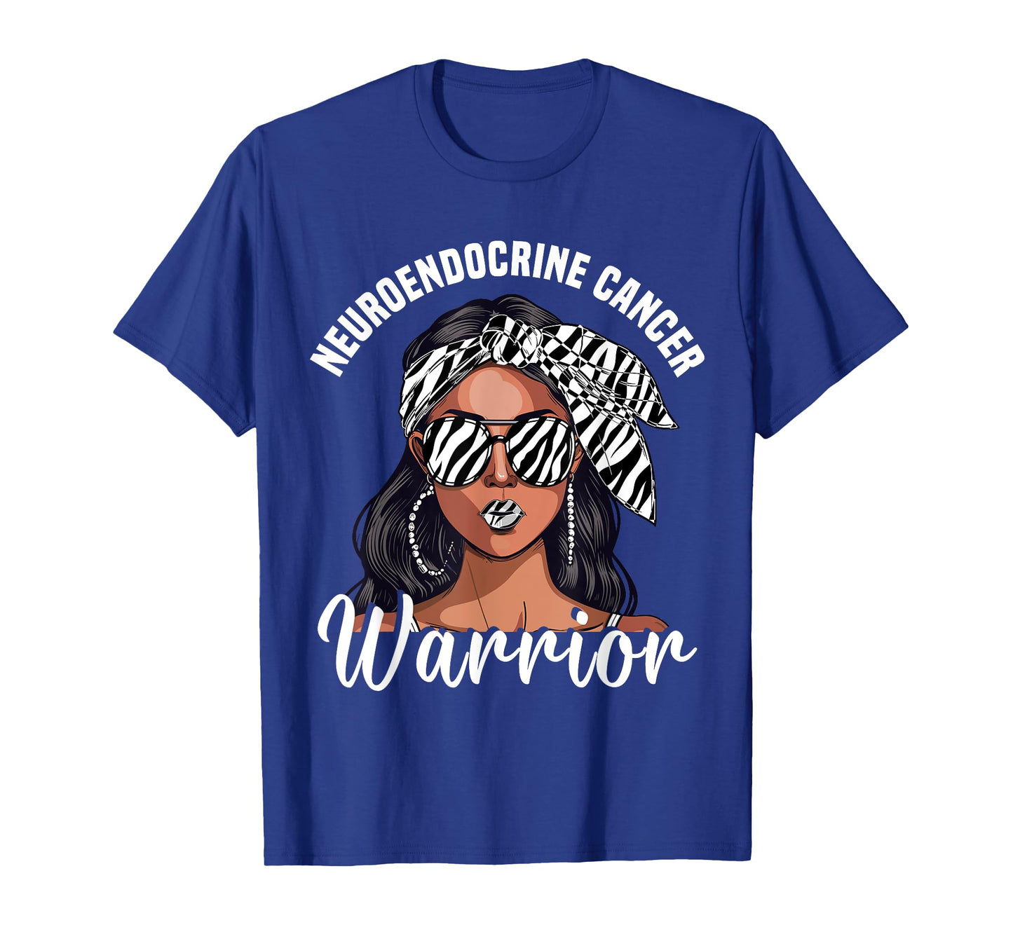 Cancer Awareness Ribbon Warrior Neuroendocrine Cancer T-Shirt