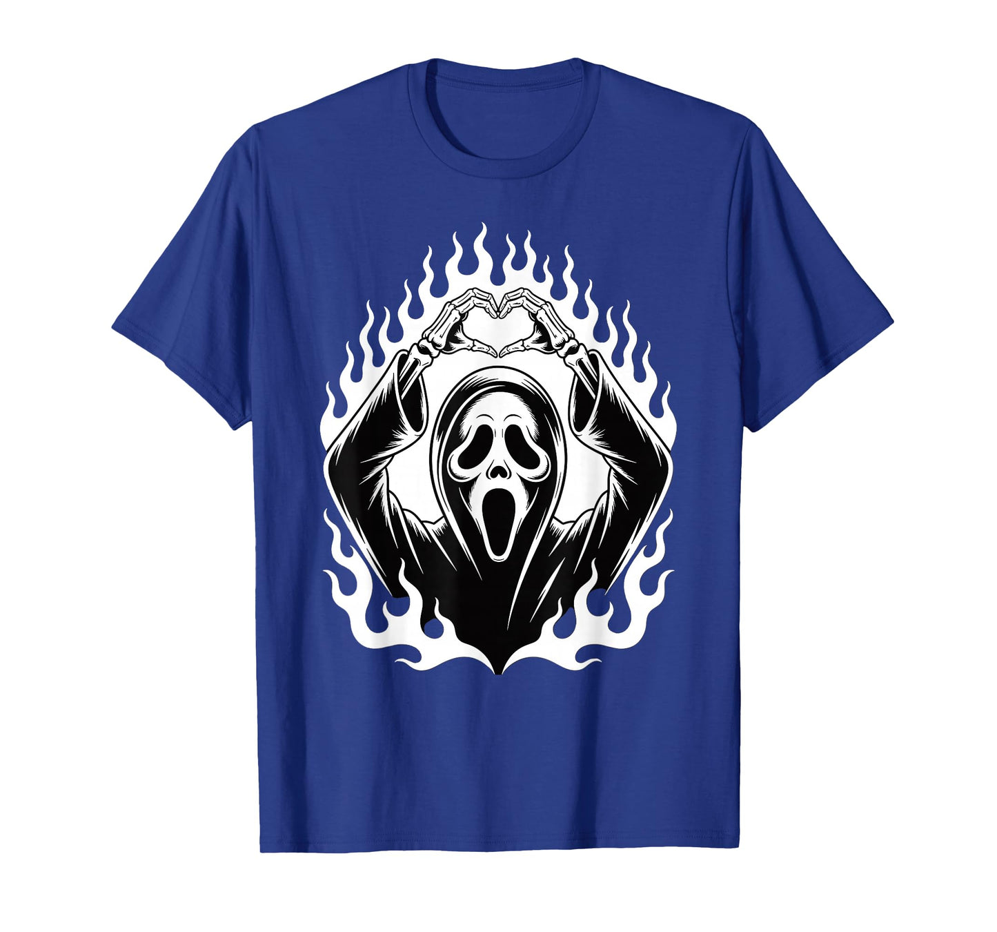 Halloween Scary Face Horror Creepy Ghost Heart Hands Spooky T-Shirt