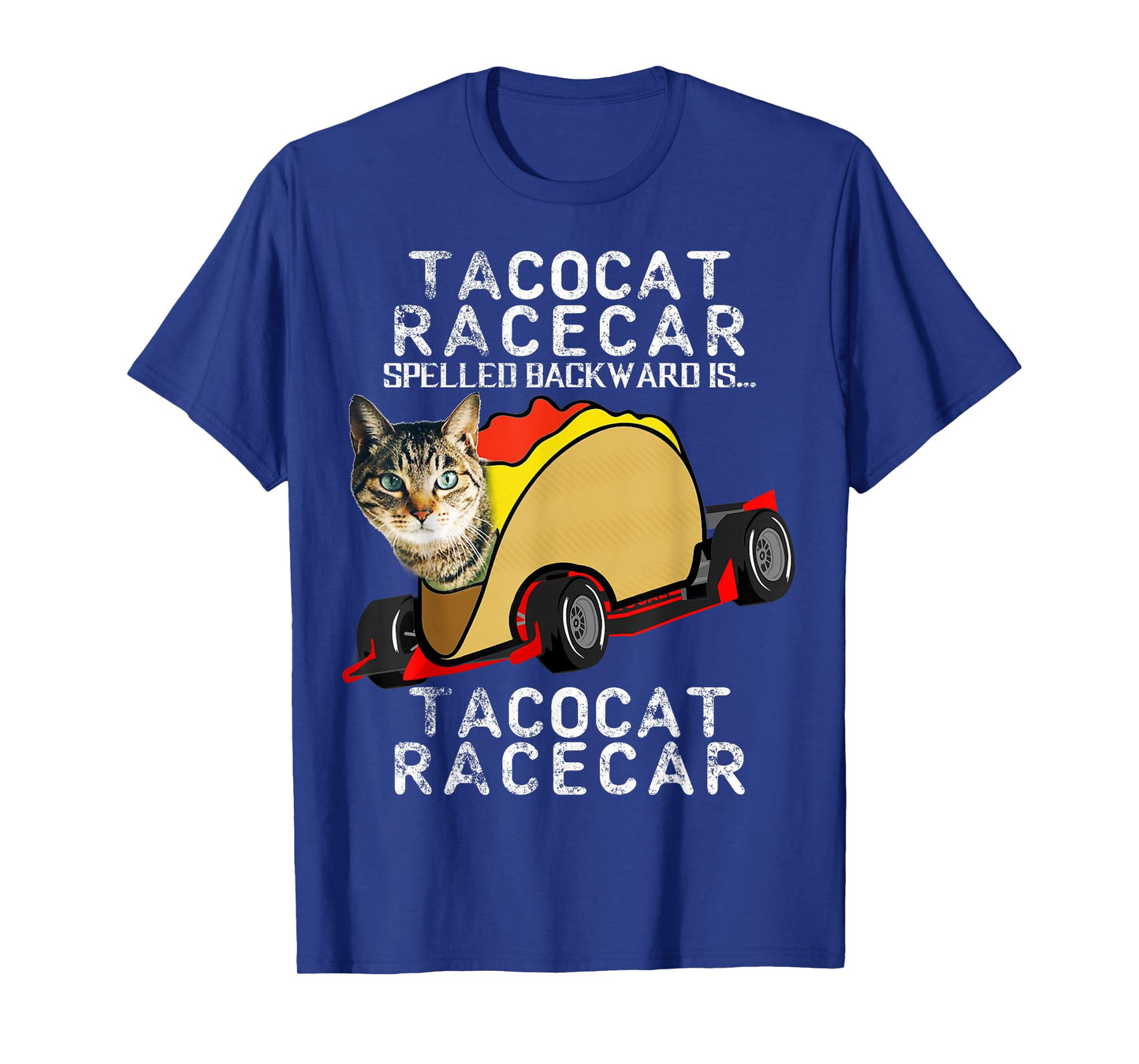 Tacocat Racecar Crazy Mexican Food Fast Car Funny Taco Shirt Men Women Girls Kids T-Shirt