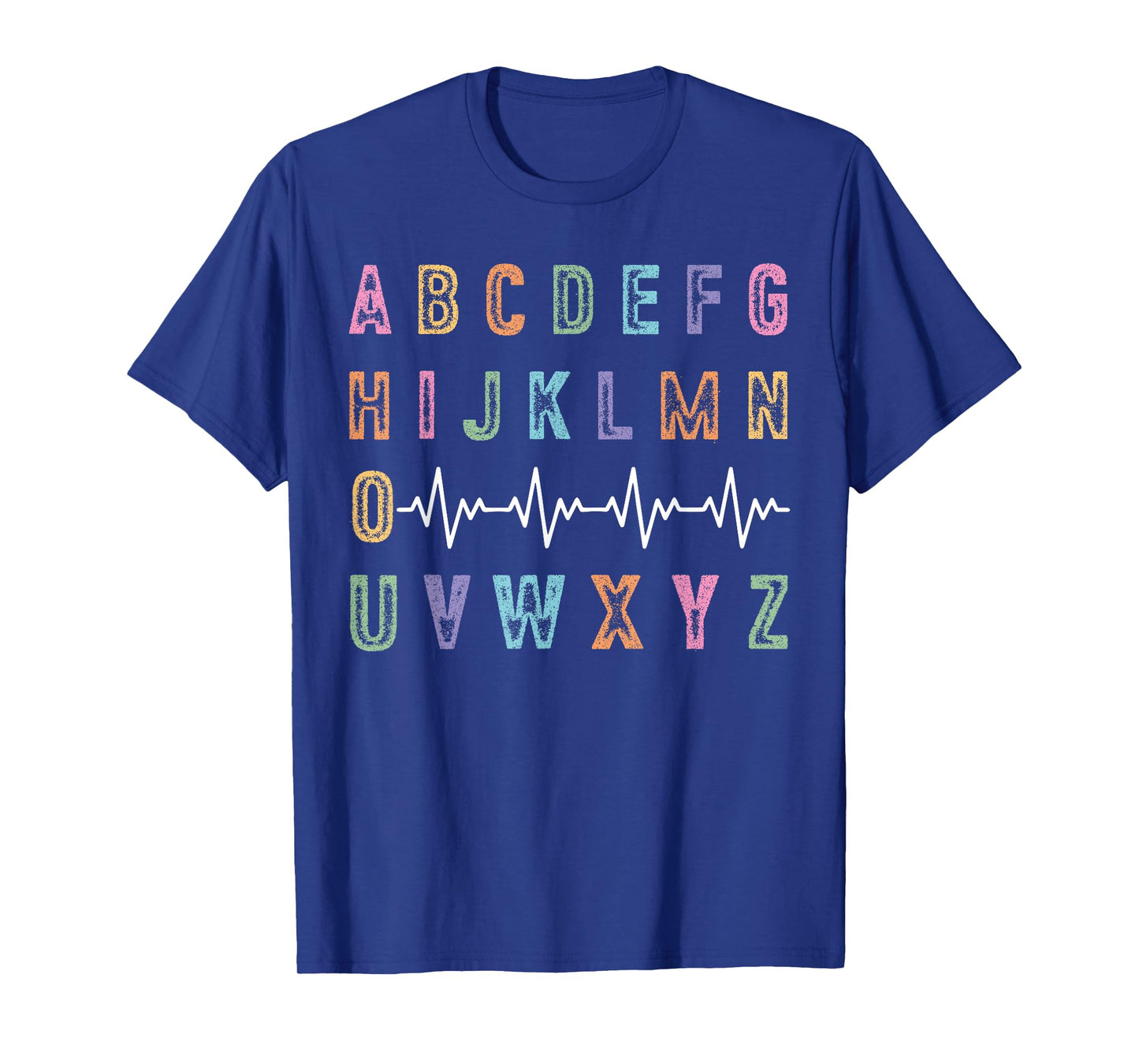 PQRST Nurse Alphabet ABC's Heartbeat EKG Tech Healthcare T-Shirt