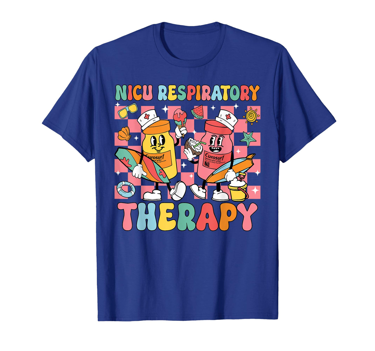 NICU Respiratory Therapy Summer Nurse Neonatal Beach Vibes T-Shirt