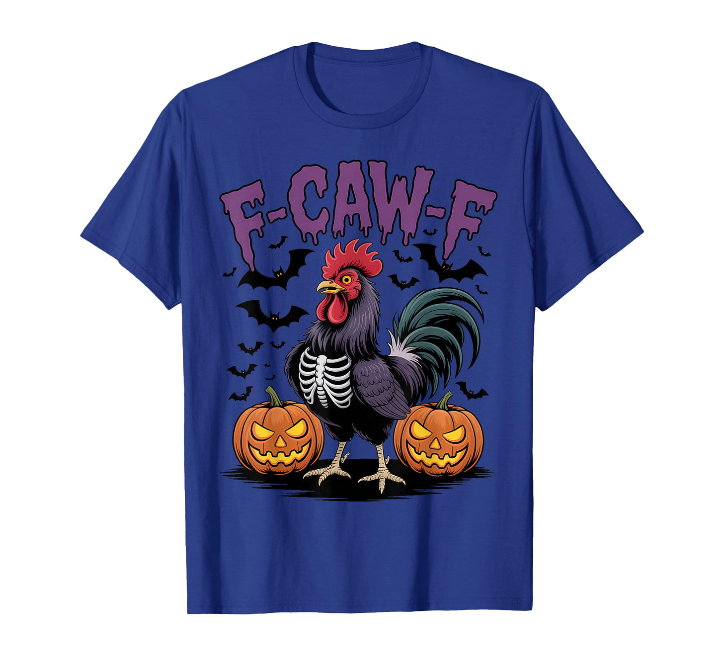 Halloween F-Caw-F Rooster Chicken, Pun Meme T-Shirt