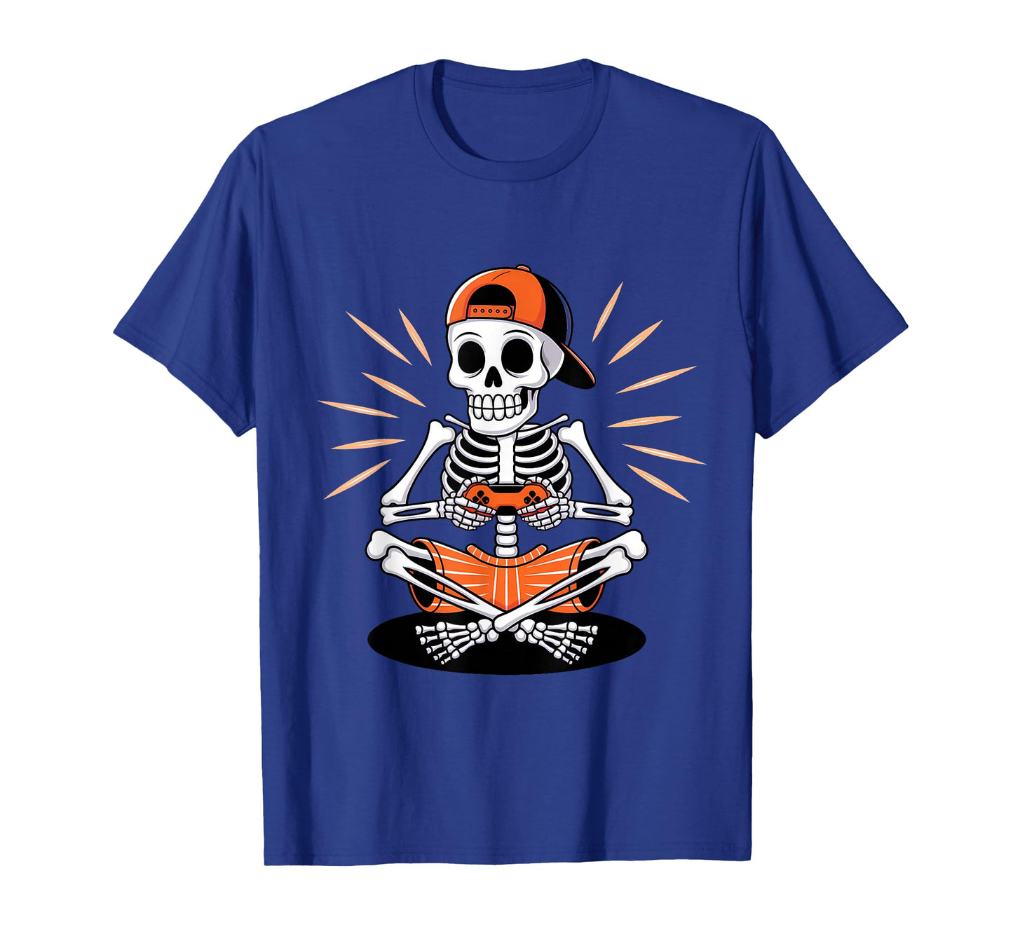 Halloween Skeleton Video Gaming Gamer Youths & Men Teens T-Shirt