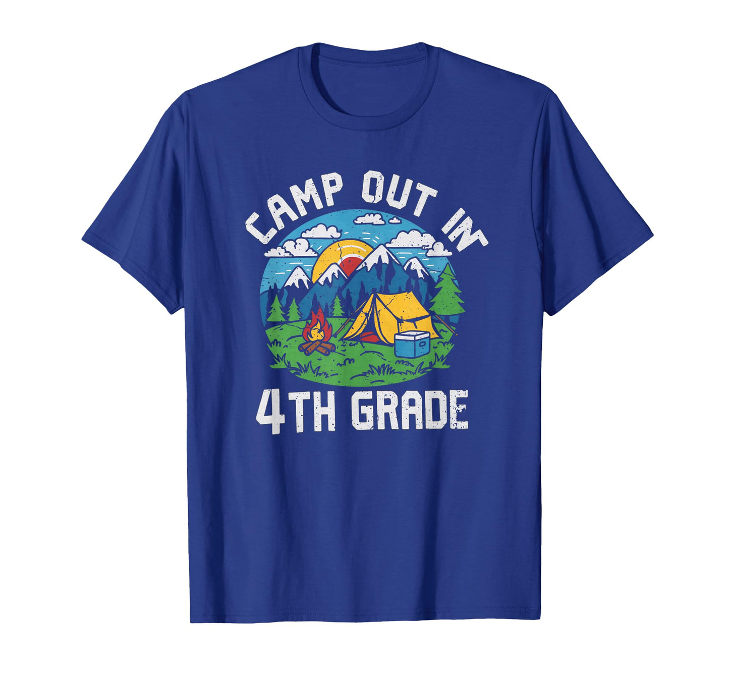 Camp out In 4th Grade Funny Camping Lovers Back to School T-Shirt