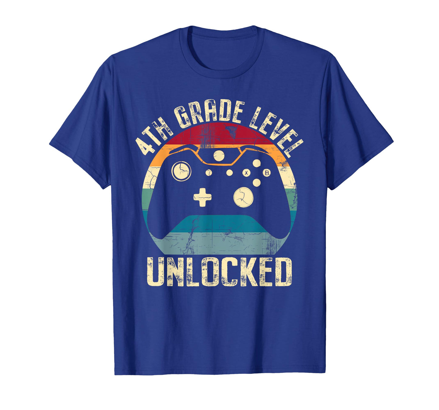 4th Grade Level Unlocked Back to School First Day Gamer Kid T-Shirt