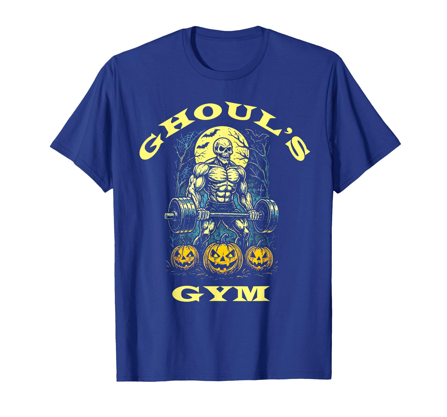 Ghoul's Gym Halloween β Funny Buff Skeleton Lifting Weights T-Shirt