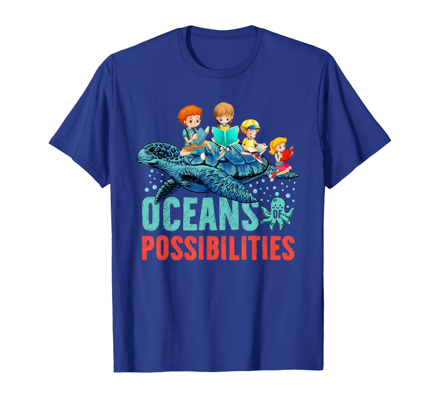 Oceans Of Possibilities Summer Reading 2022 Tshirt Octopus Men Women Kids T-Shirt