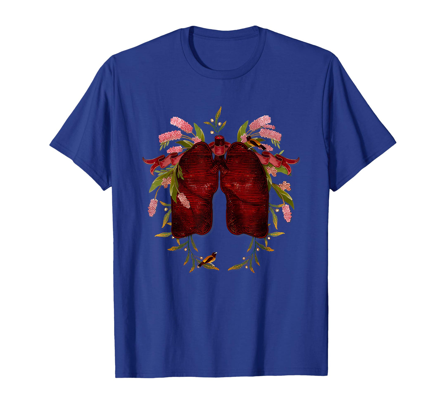 Natural Maroon Lungs Funny For Men Women T-Shirt
