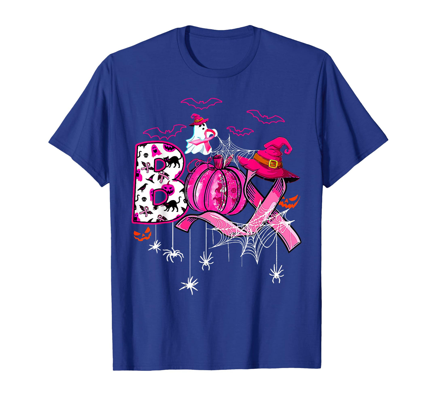 Boo Breast Cancer Is Boo Sheet Pink Ribbon Ghost Halloween T-Shirt