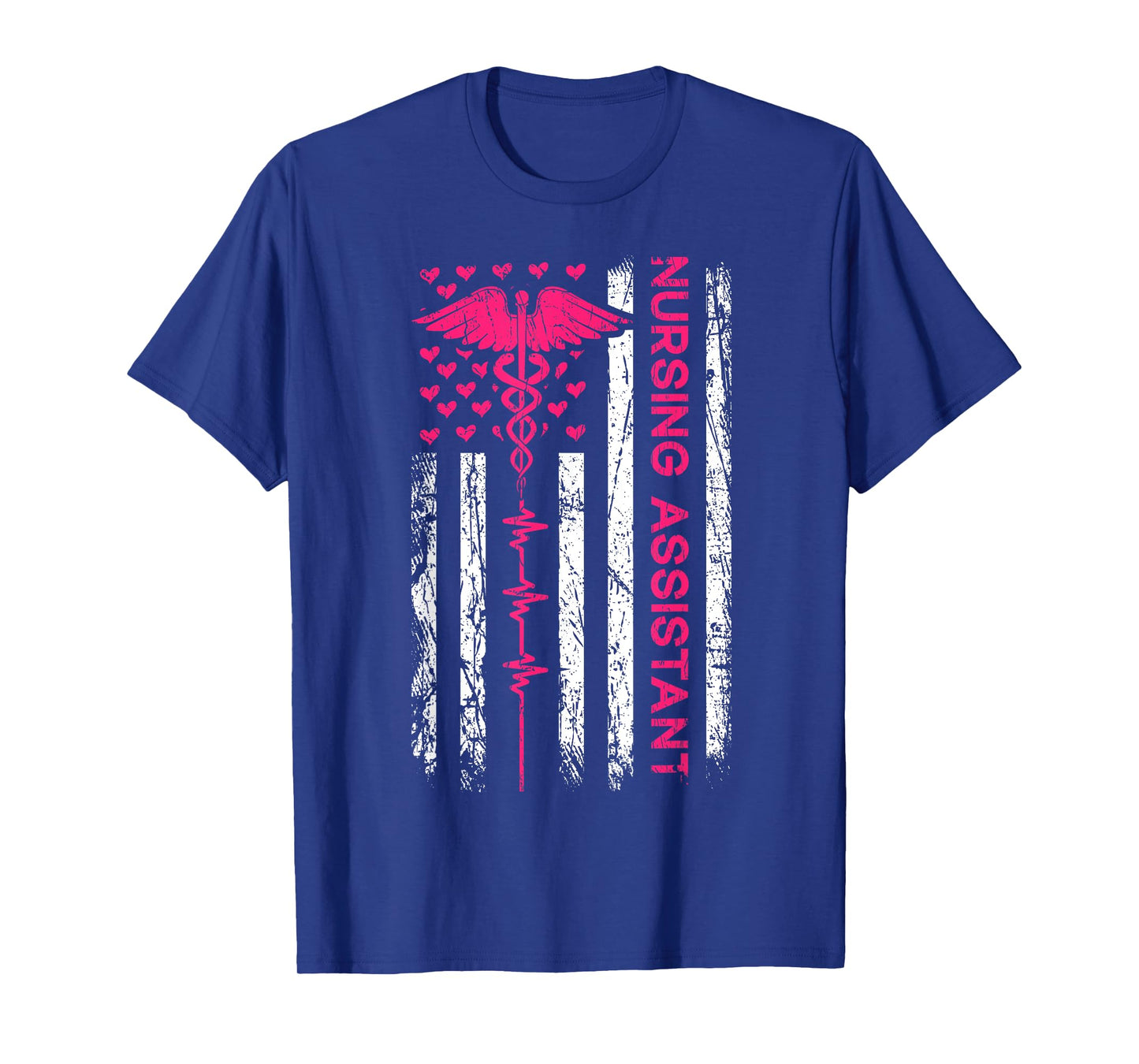 Nursing Assistant Nurse Flag for Women and Men CNA T-Shirt