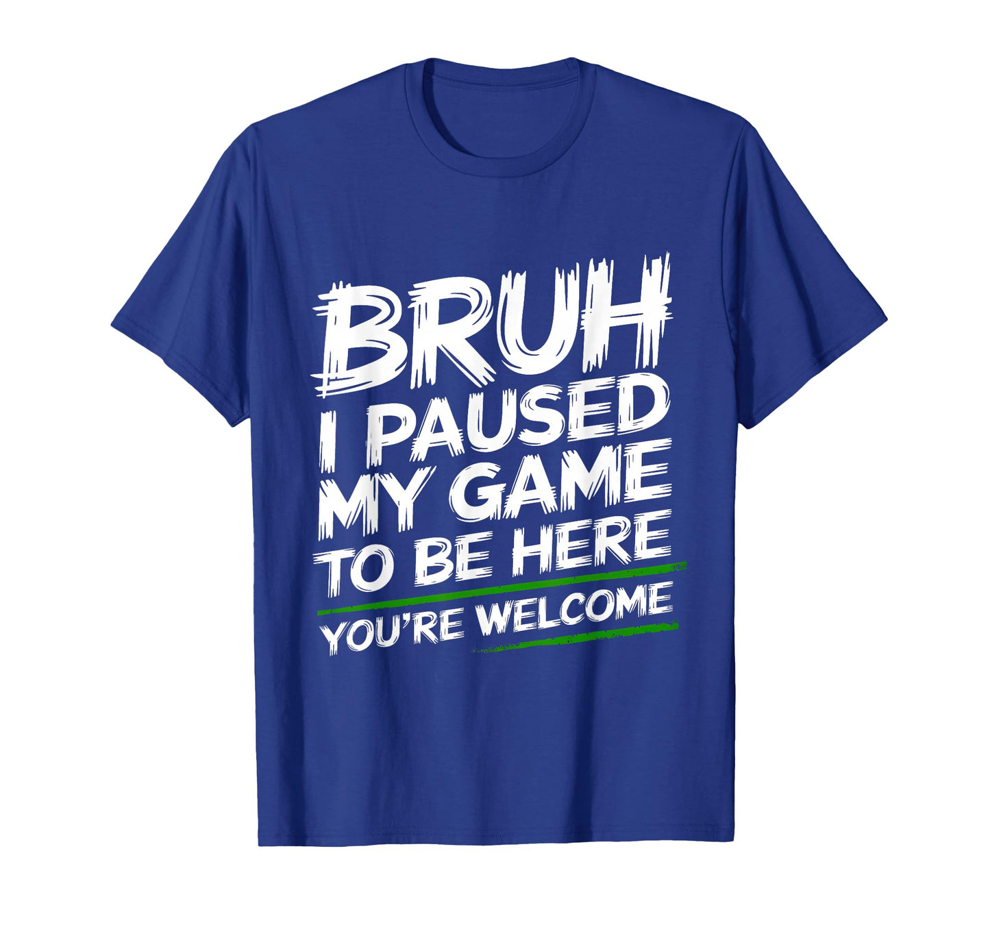 Funny Skeleton Halloween Gamer Gaming Bruh I Paused My Game T-Shirt