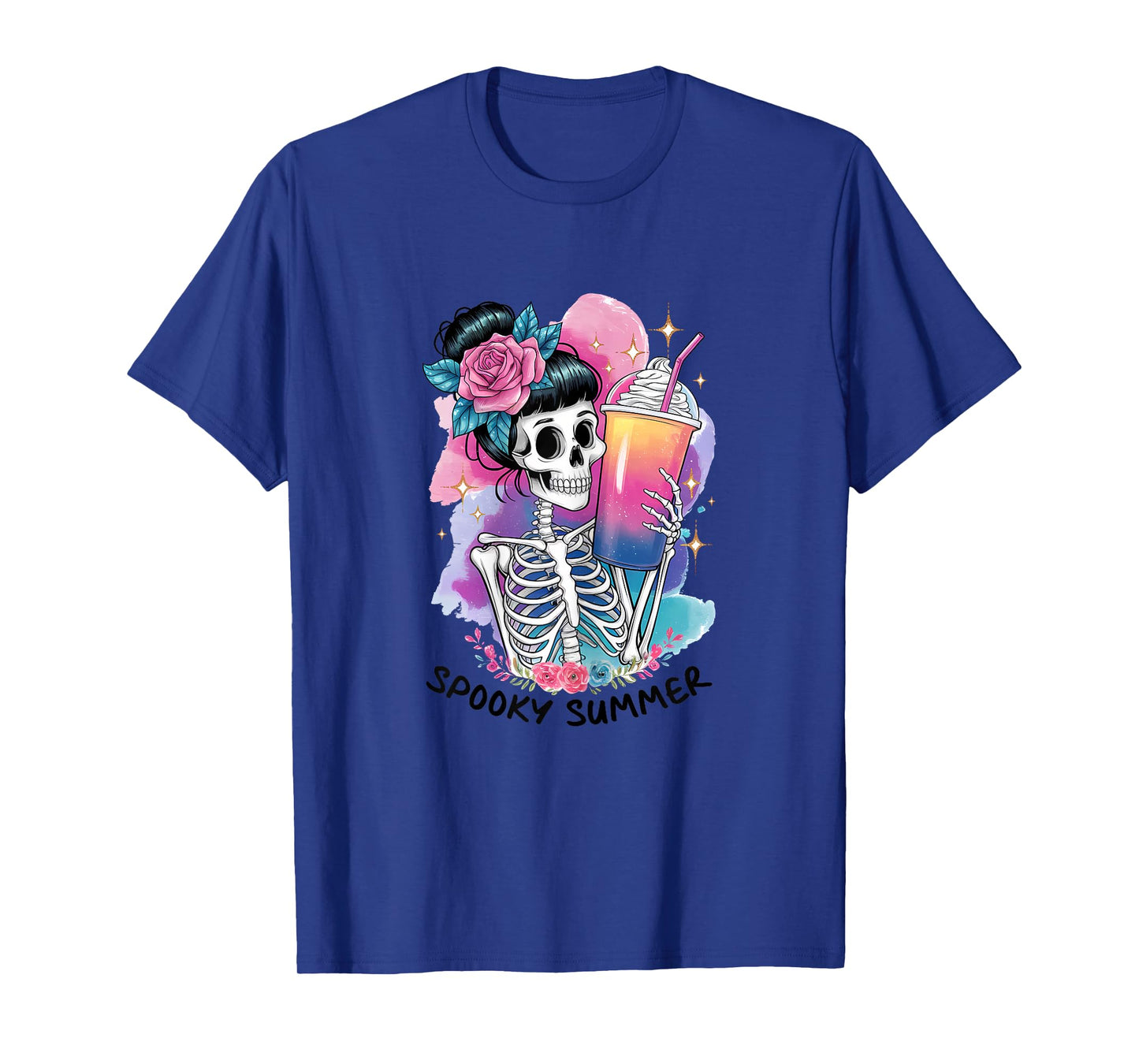 Halloween Spooky Summer Skeleton Pumpkin Spice T-Shirt