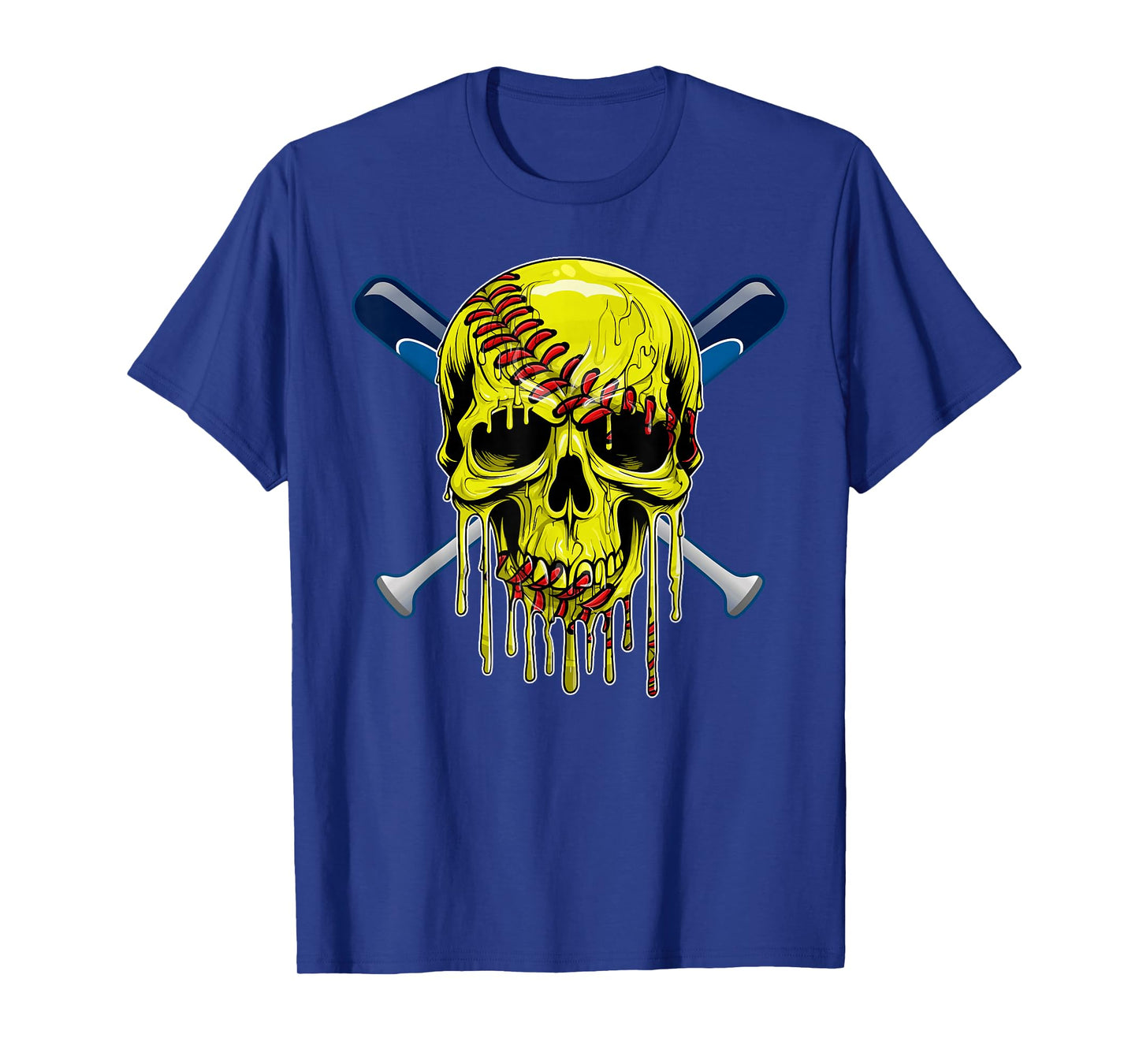 Softball in Skull Shaped Happy Halloween Costume Day Boys T-Shirt