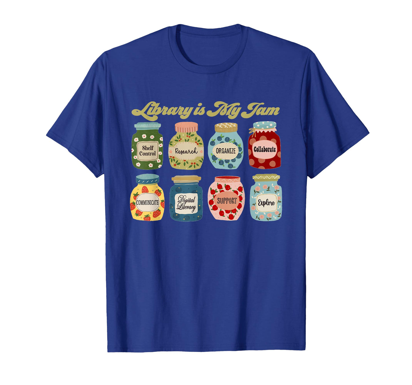 Library is My Jam Librarian Appreciation Reading Teacher T-Shirt