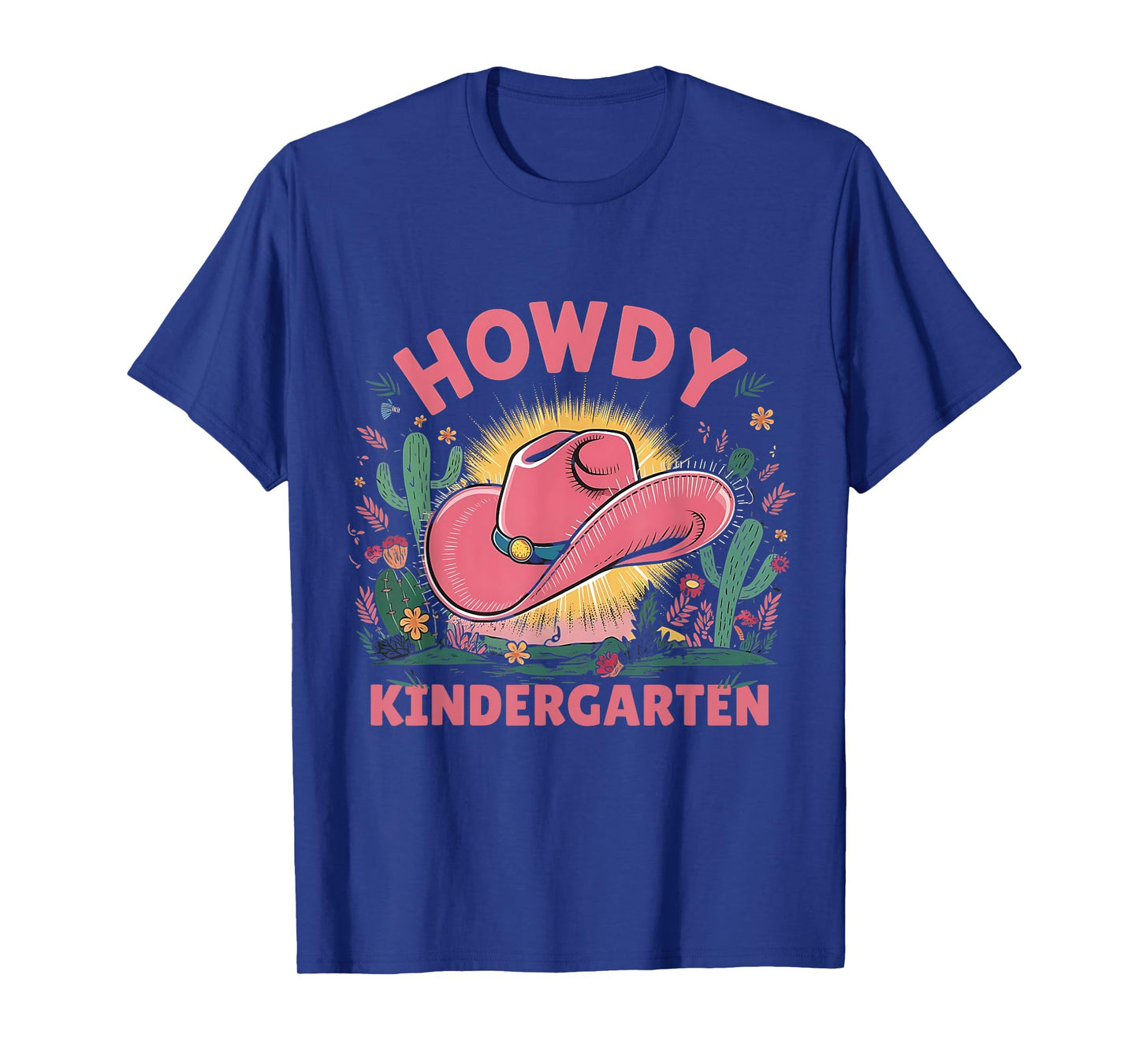 Howdy Kindergarten Western Cowgirls Cowboys Back To School T-Shirt