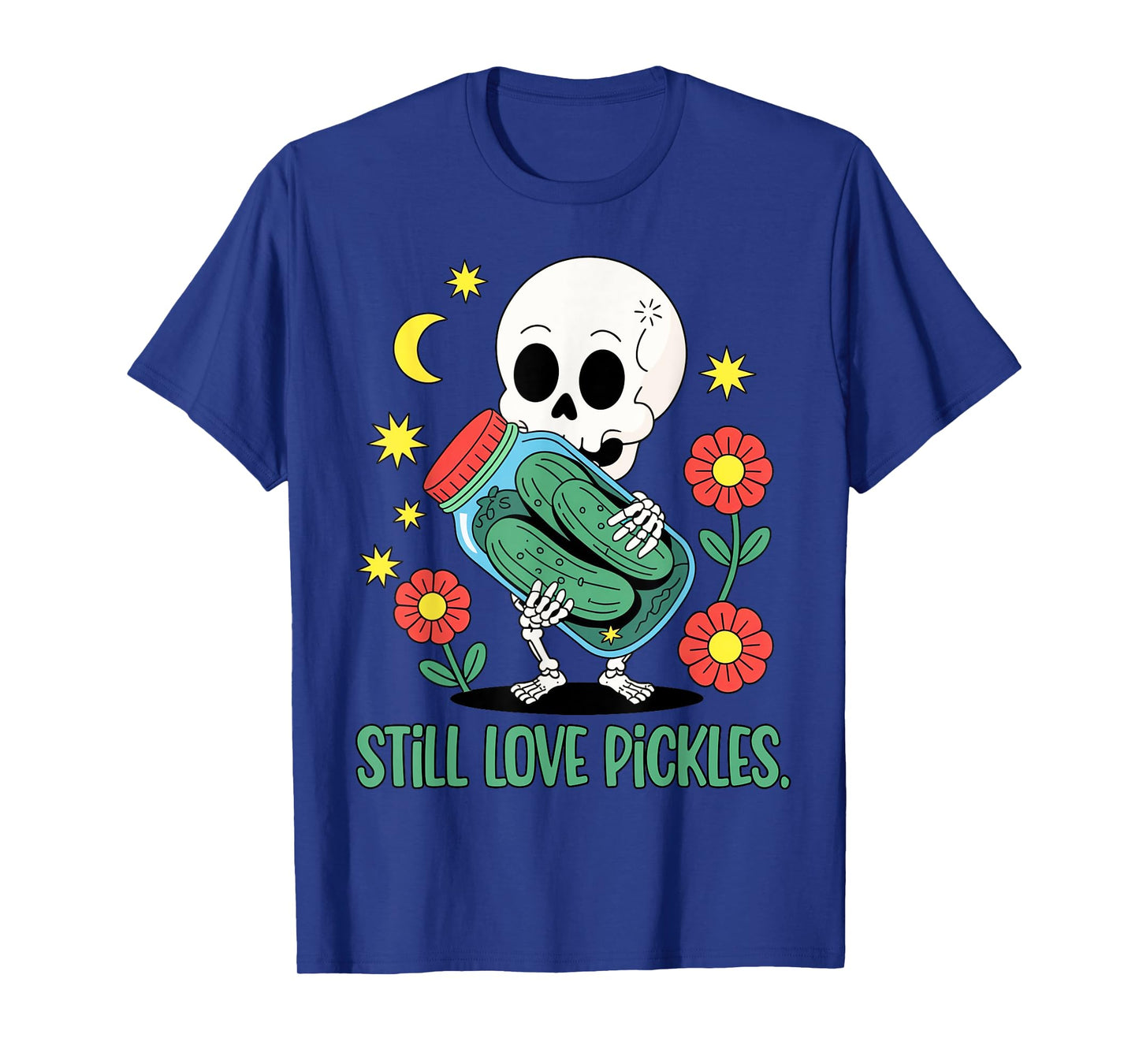 Still Love Pickles Skeleton Funny Halloween T-Shirt