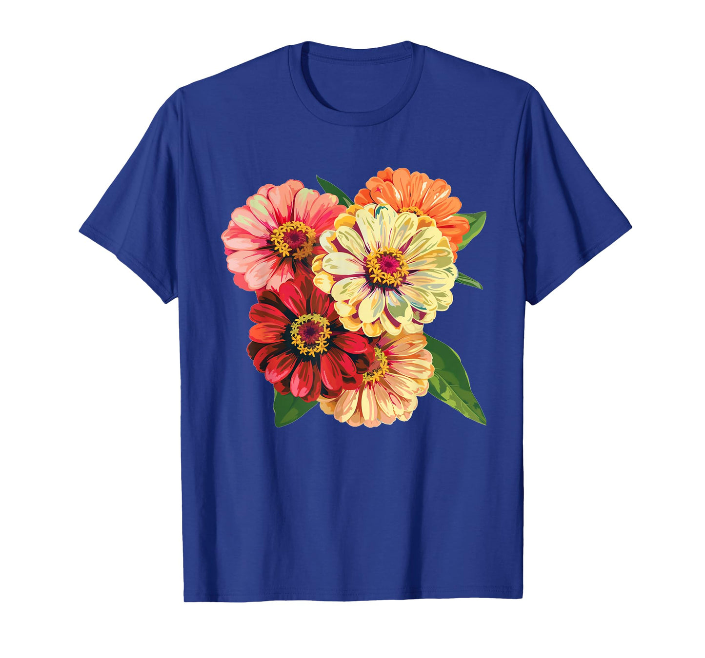Cool multicolor Zinnias Flowers for Plants Lovers T-Shirt