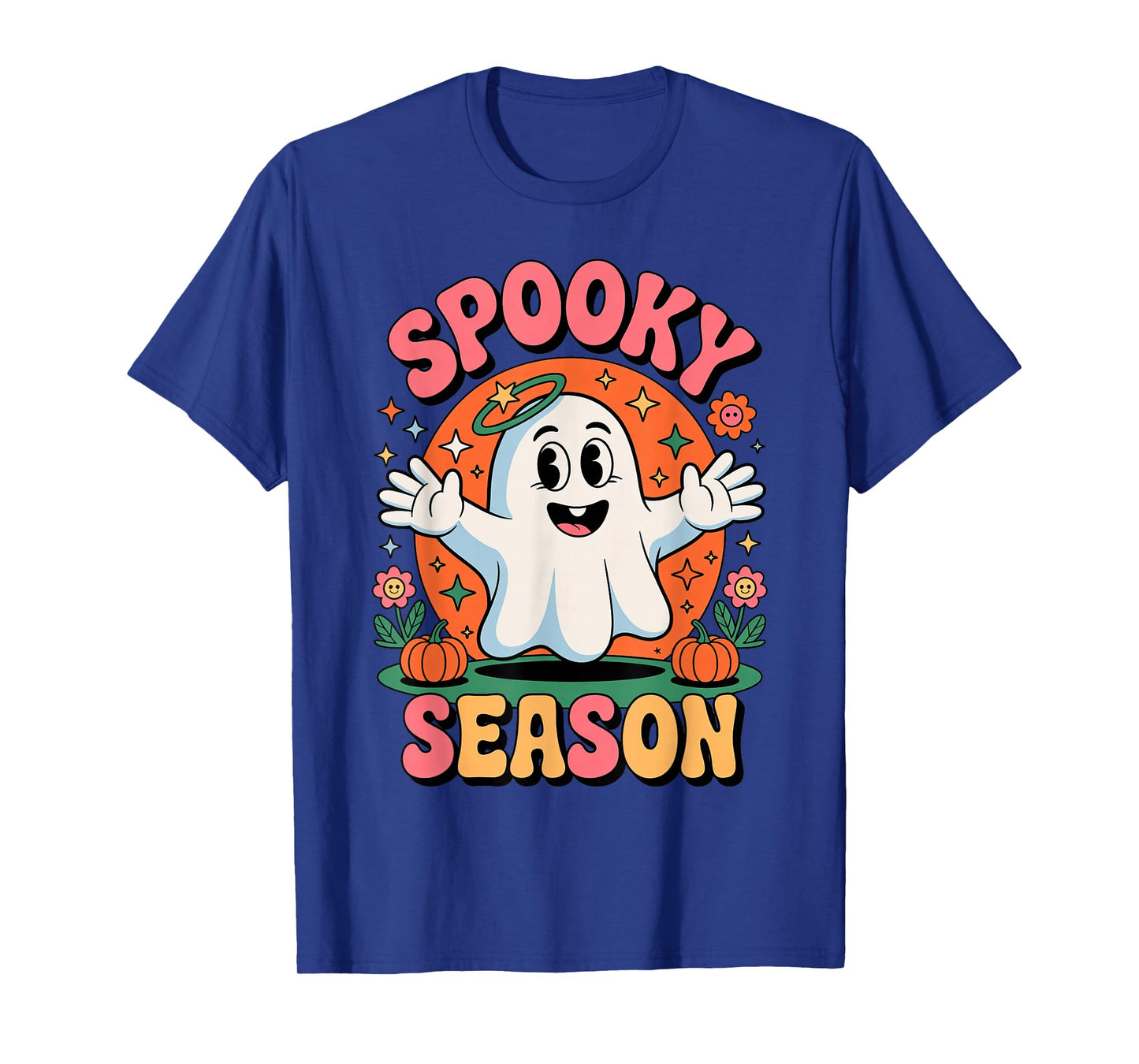 Funny Spooky Season Ghost Halloween Costume Toddler Kids T-Shirt