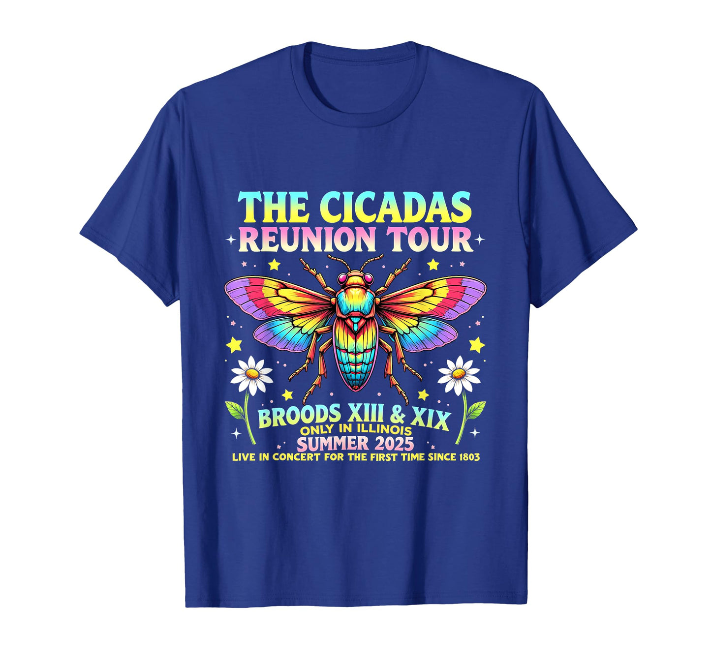 2025 Cicada Brood XIV Swarm Reunion Tour Summer Cicadas T-Shirt