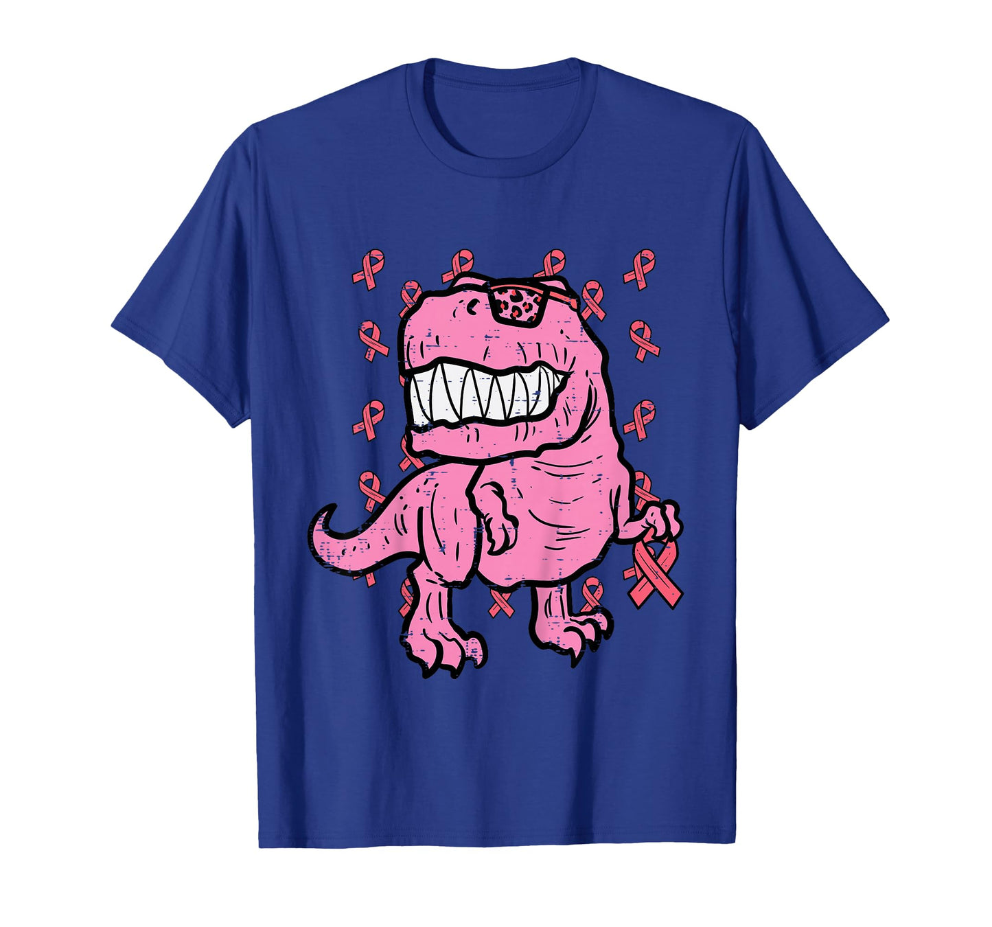 Breast Cancer Awareness Dino Trex Boys Kids Toddler Youth T-Shirt