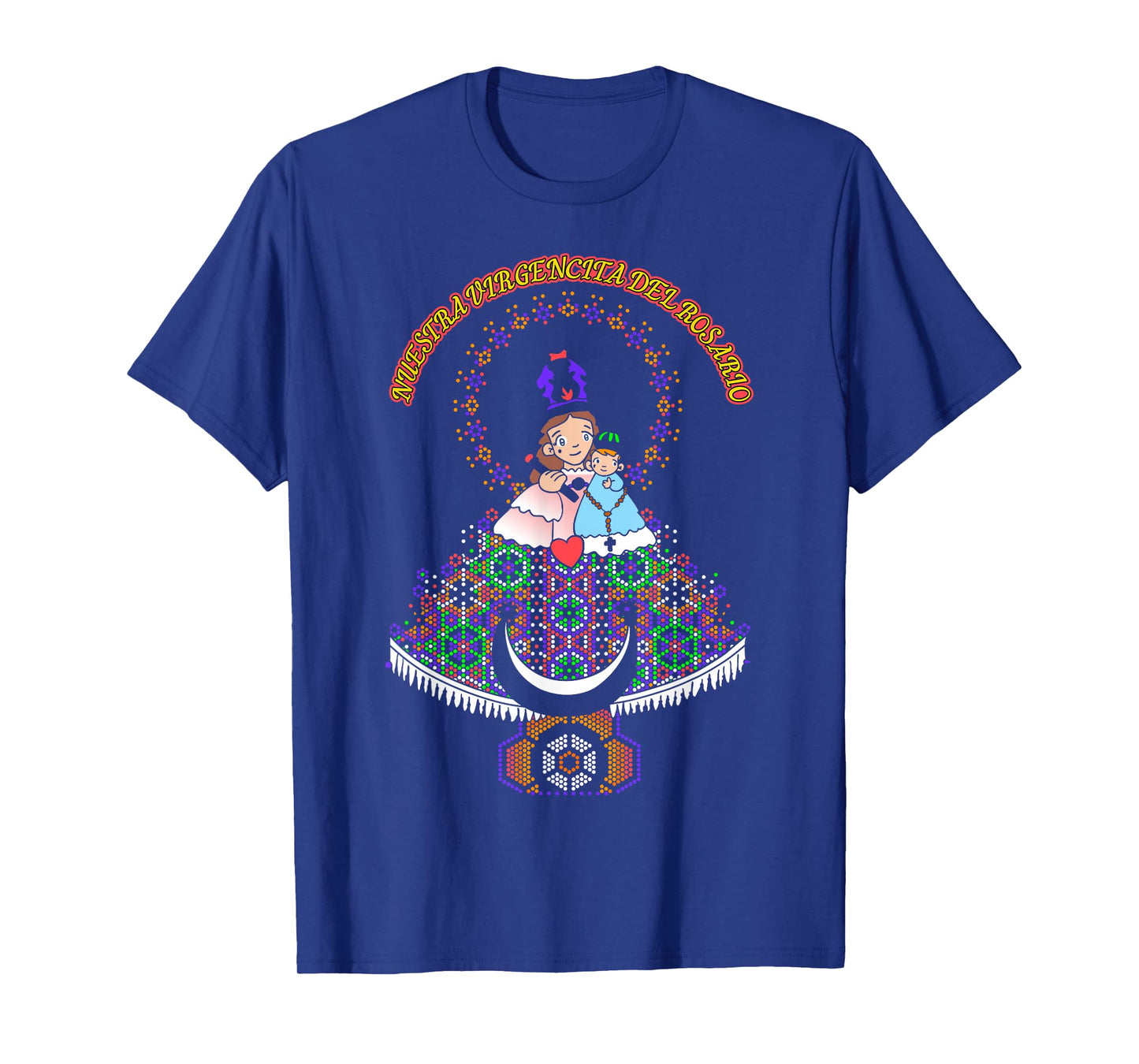 Virgen del Rosario Huichol Art. Nuestra SeΓ±ora del Rosario T-Shirt