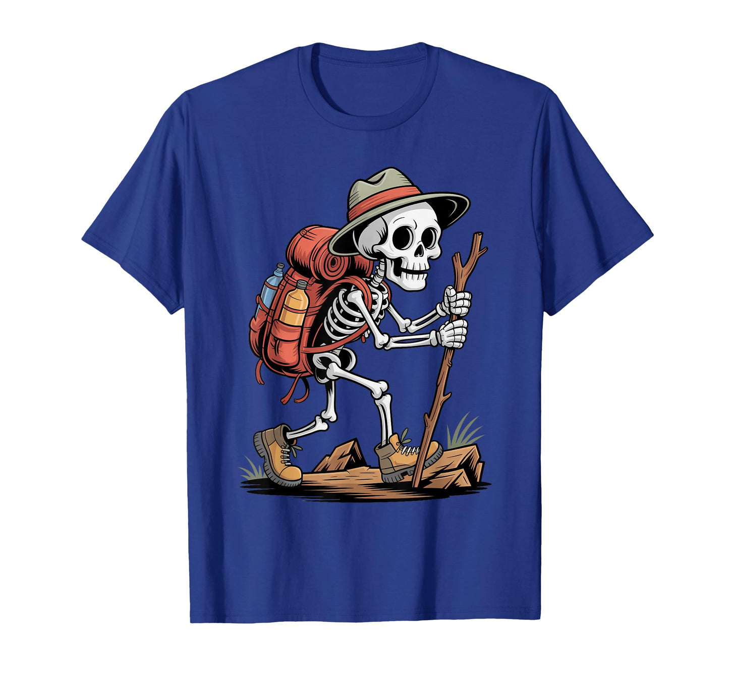 Halloween Skeleton Hiking Men Women Trick or Treat Costume T-Shirt