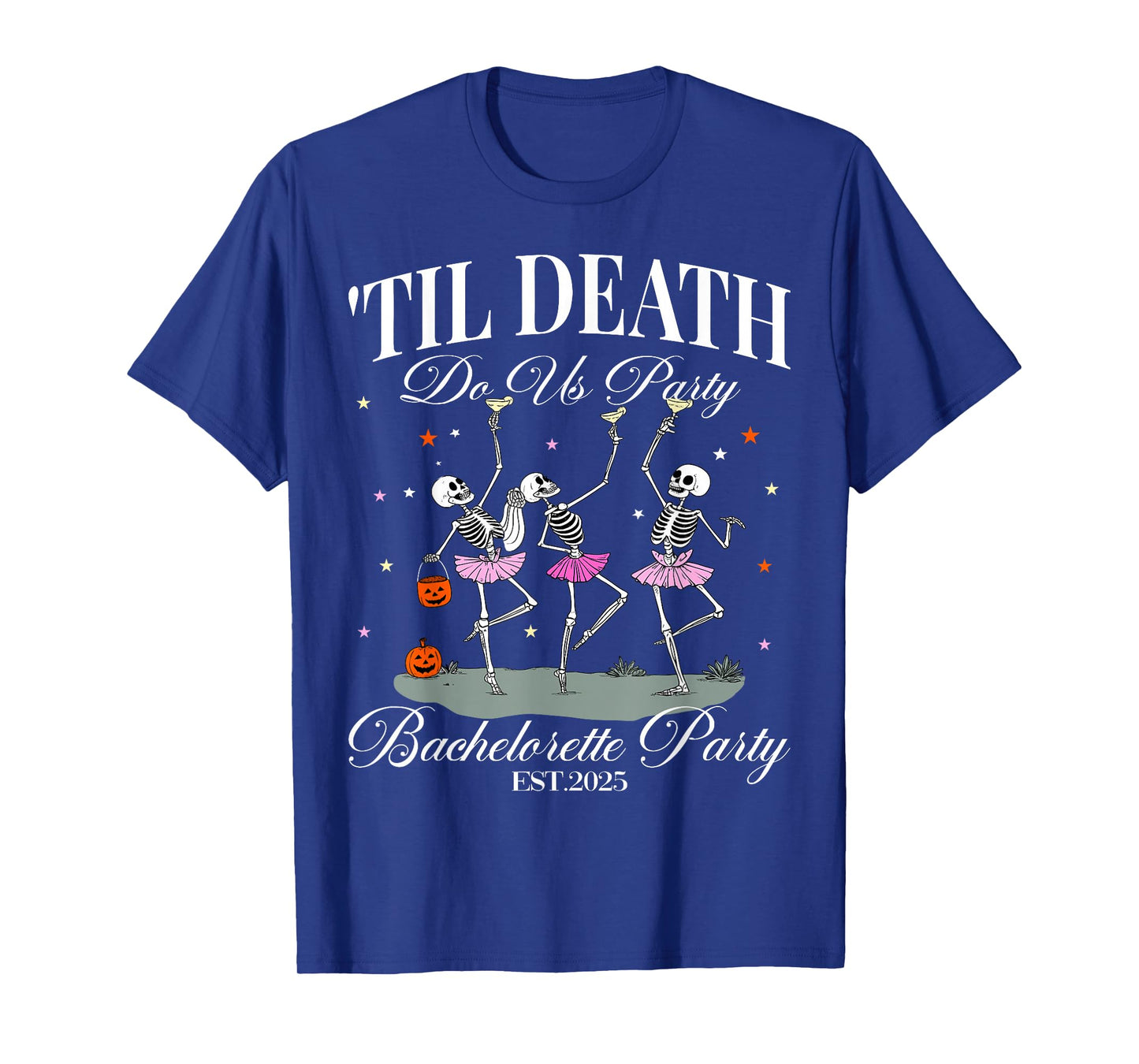 Til Death Do Us Party Retro Halloween Bachelorette Matching T-Shirt