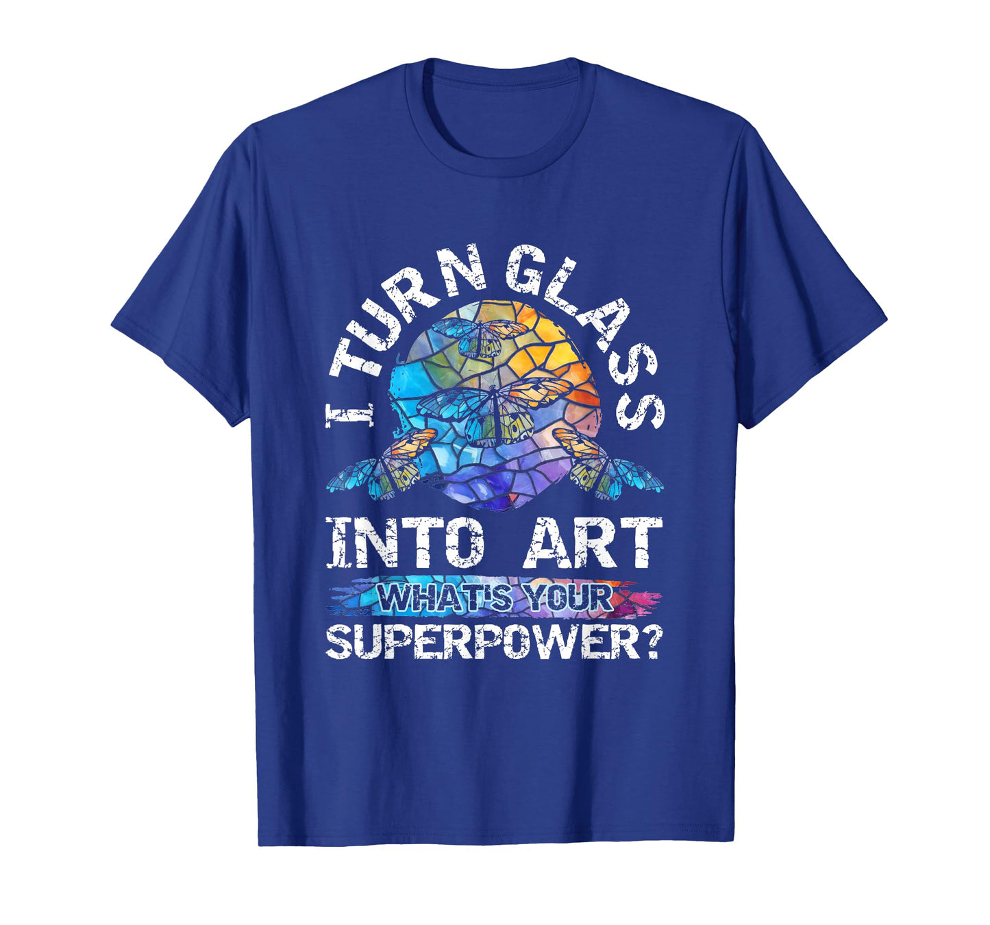 Funny stained glass art and stained glass artist T-Shirt