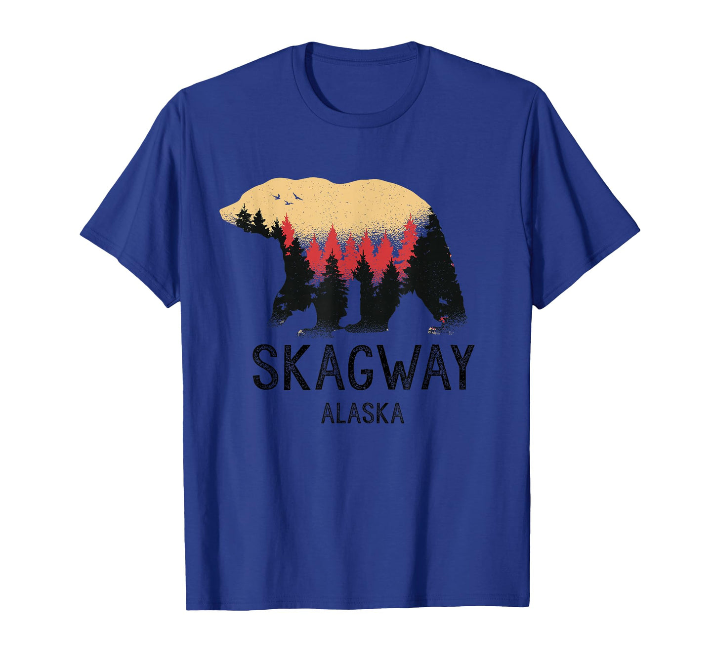Skagway Alaska Vintage Grizzly Bear Nature Souvenir Gift T-Shirt