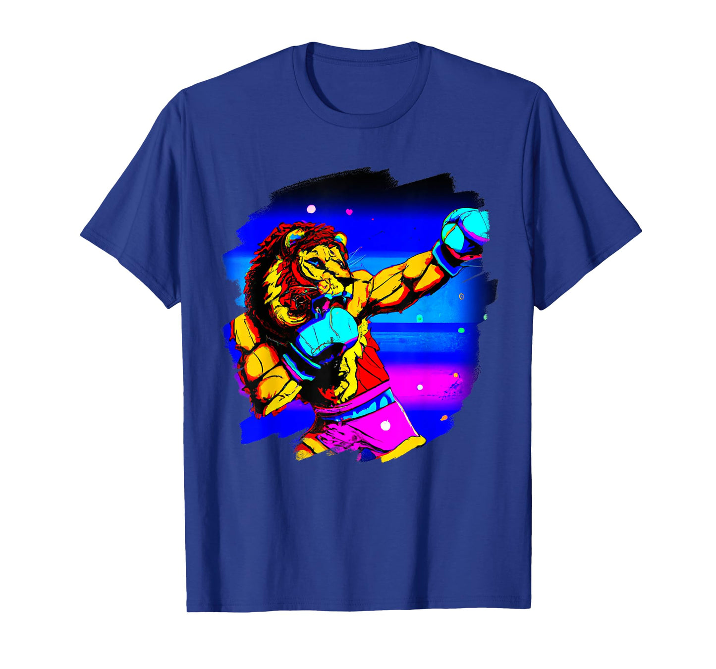 Lion Boxing Cool Funny Lion Boxing Boxer T-Shirt