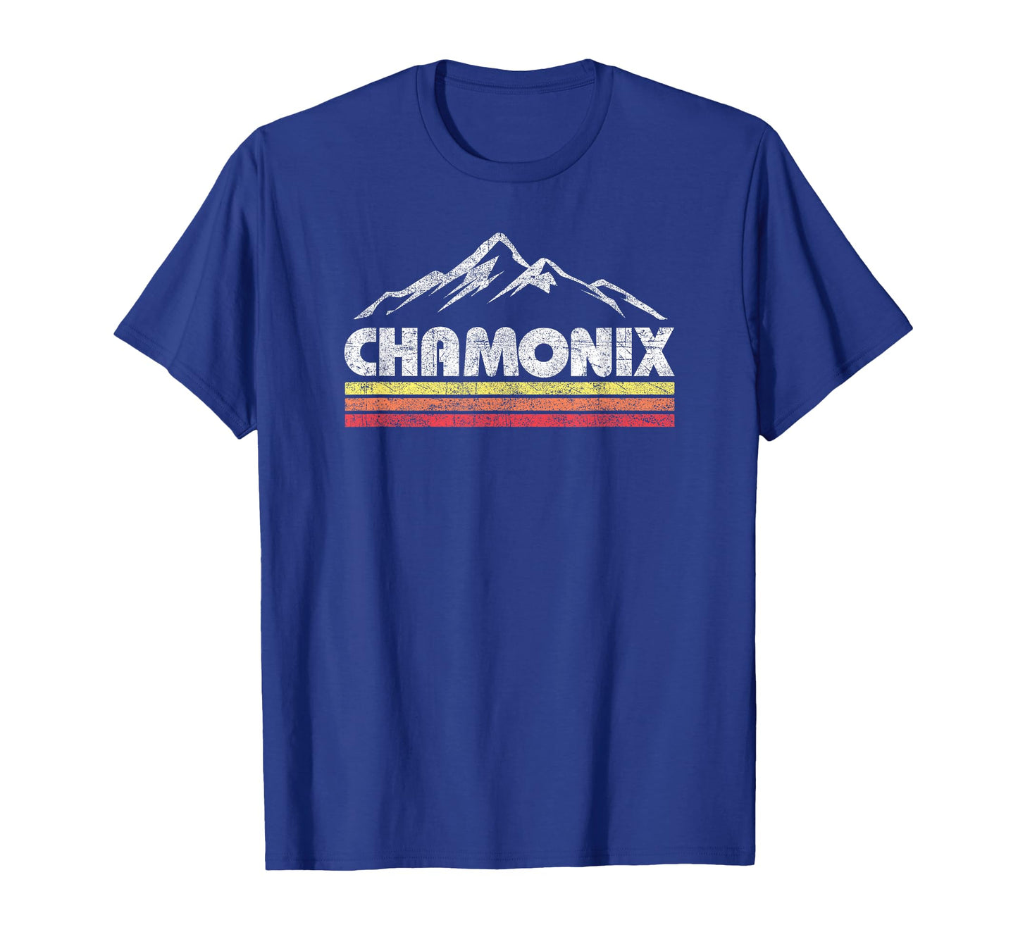 Vintage Chamonix Retro Mountain Mens Womens Souvenir T-Shirt