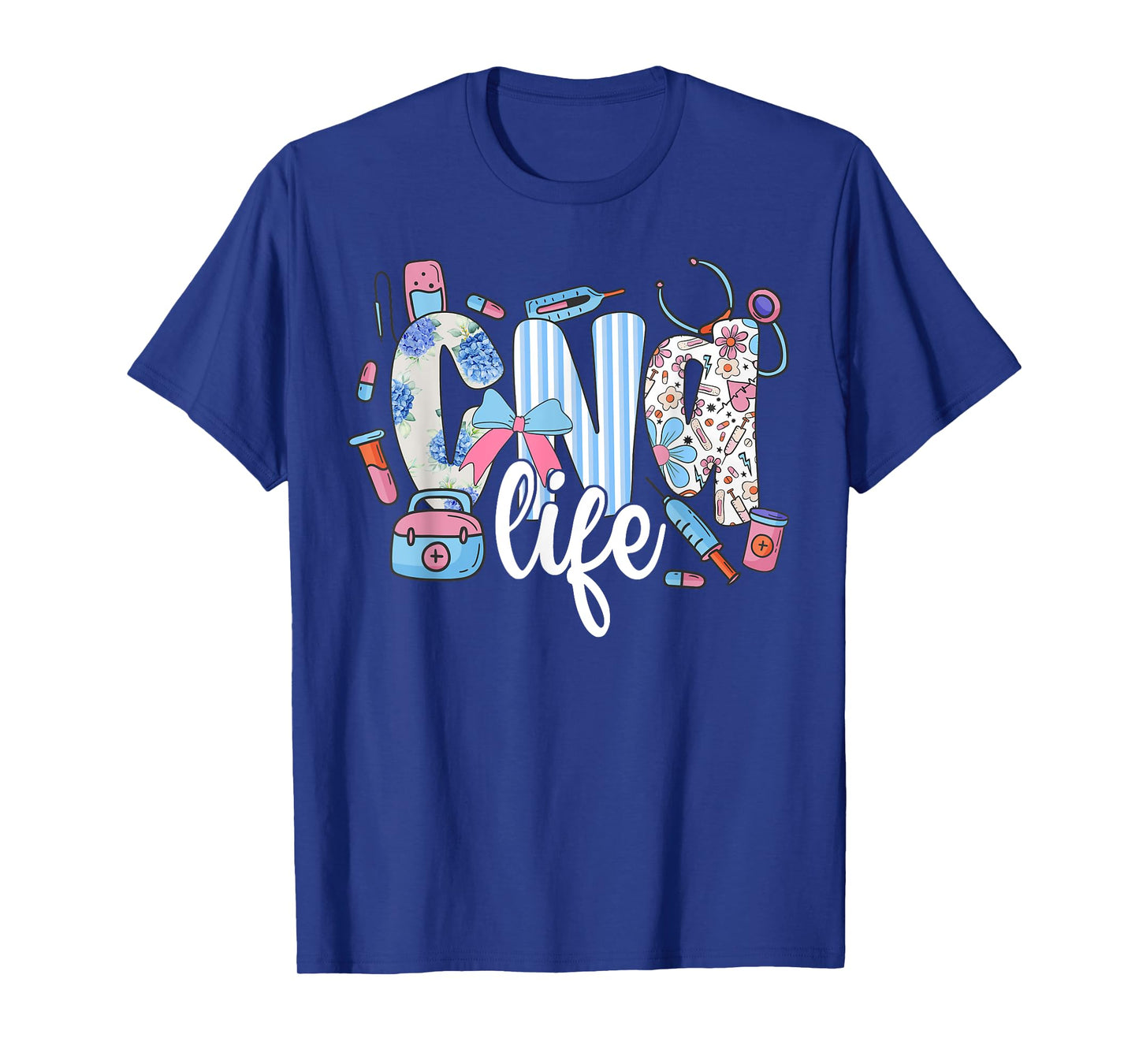Coquette CNA Life Nurse Stethoscope Bow Cute Nurse T-Shirt