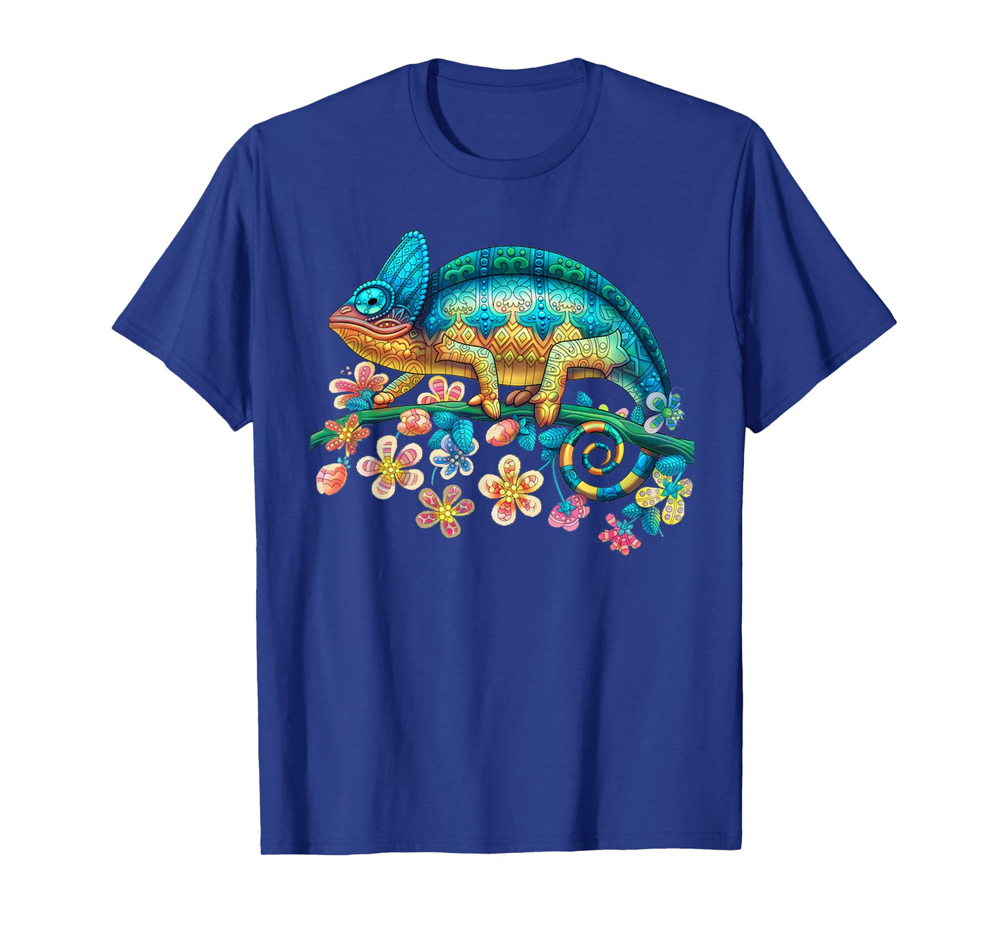 Colorful Chameleon Lizard T Shirt Gift for Women Men T-Shirt