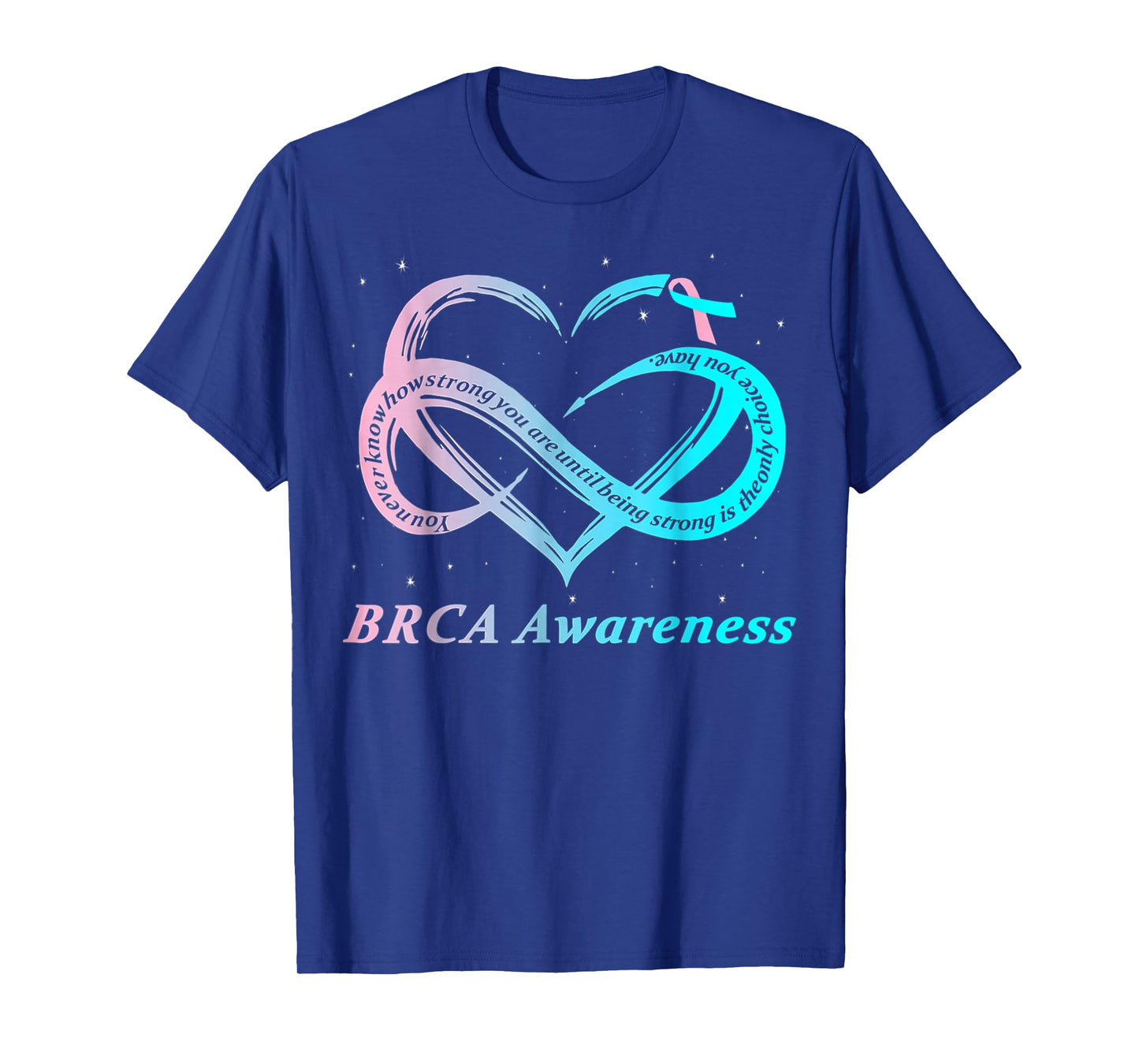 BRCA Warrior I'm Fine breast cancer Awareness T-Shirt