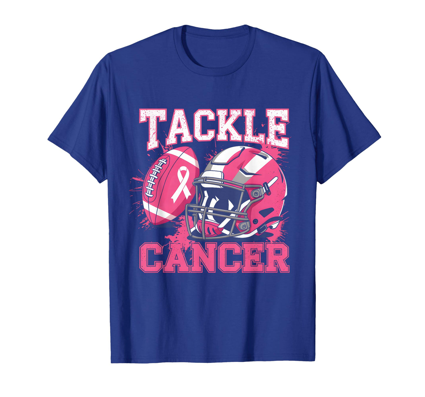 Tackle Breast Cancer Football Pink Breast Cancer Awareness T-Shirt