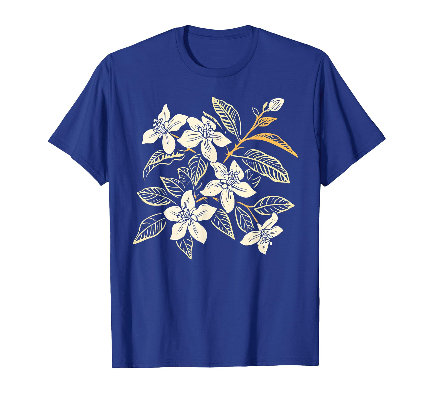 Vintage Botanical Jasmine Flower Girl Cute Floral Plant Mom T-Shirt