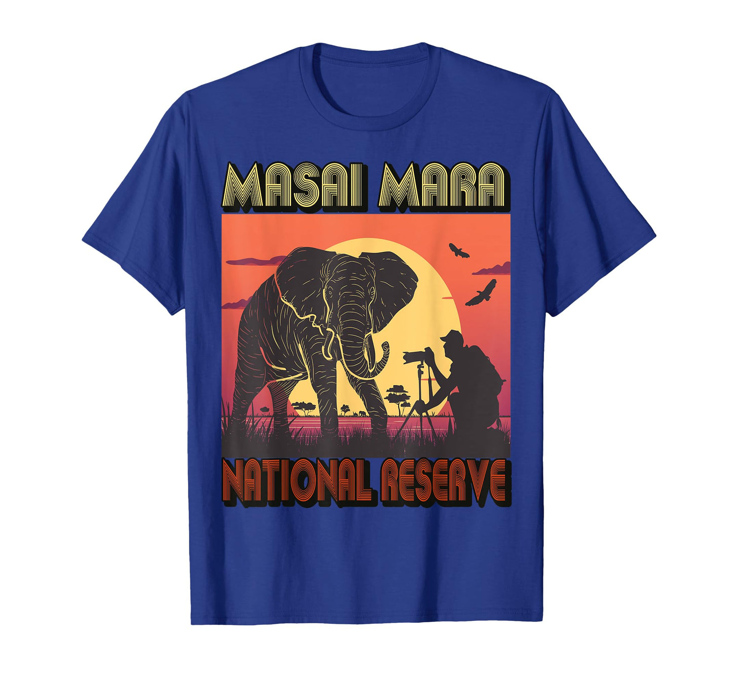 Masai Mara Elephant National reserve Kenya Safari Tour T-Shirt