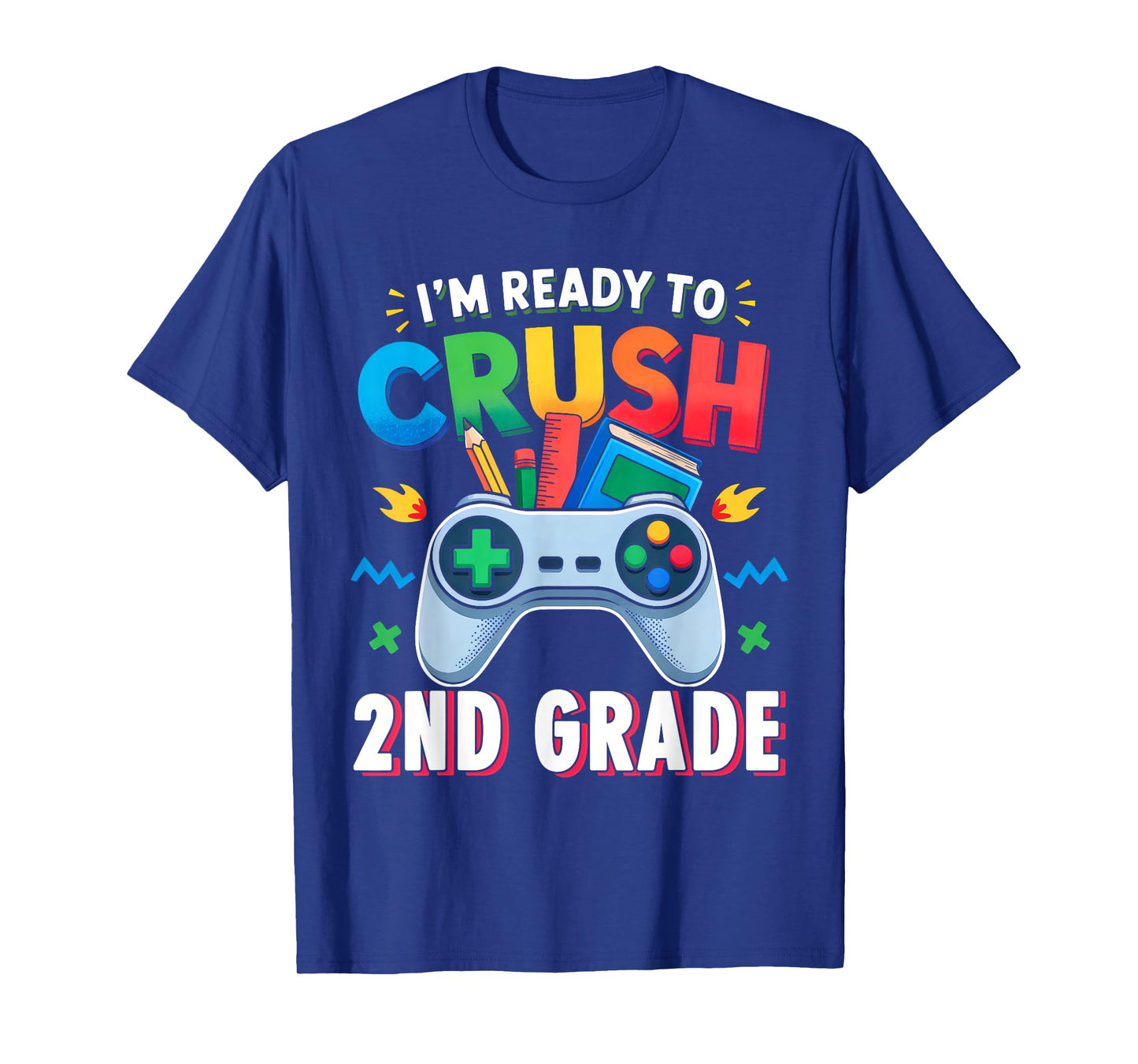 2nd Grade Shirt For Boys Video Game Back to School First Day T-Shirt
