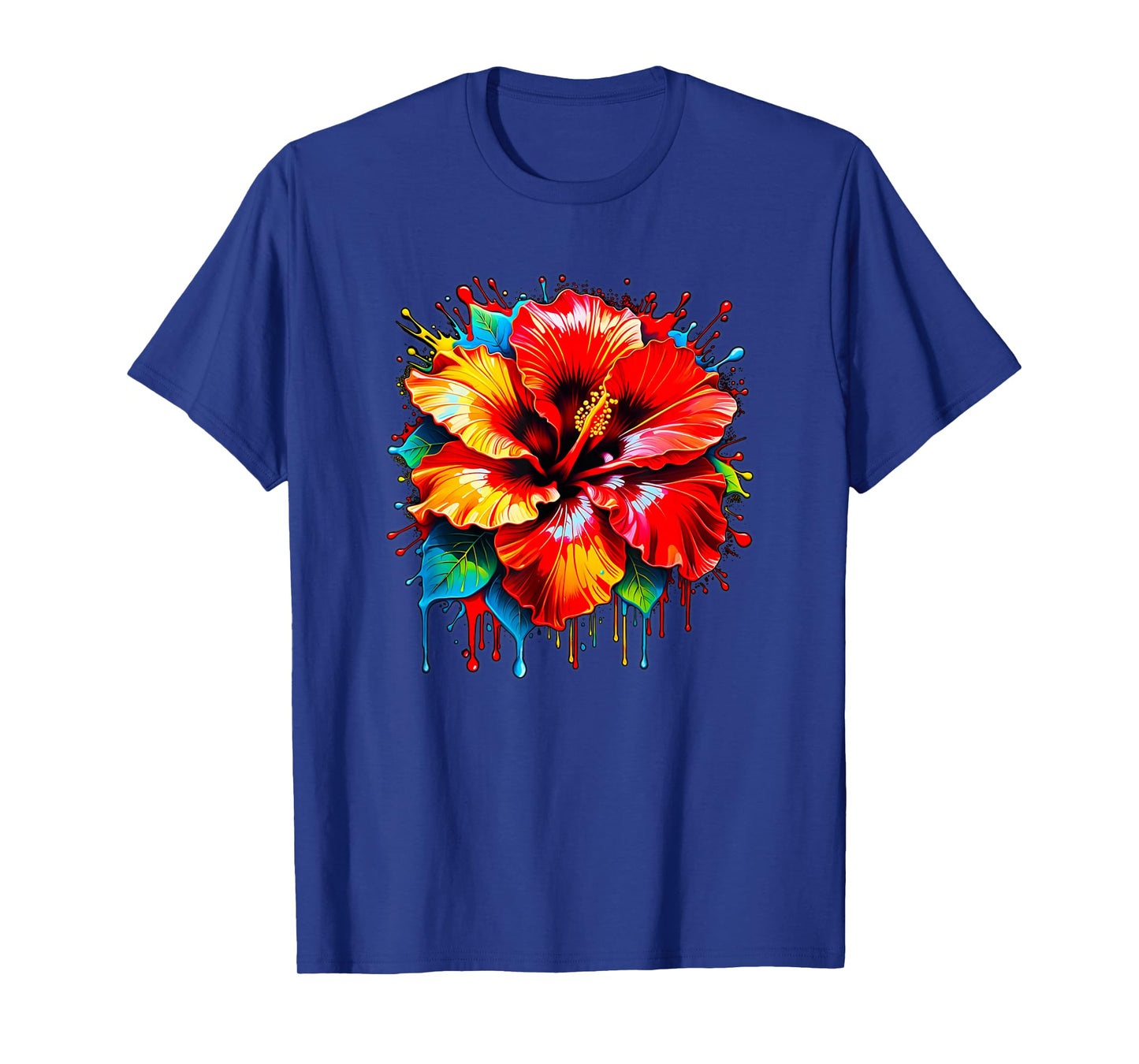 Cute Colorful Maga Hibiscus Flower Graphic Summer Design T-Shirt for Men Women Kids