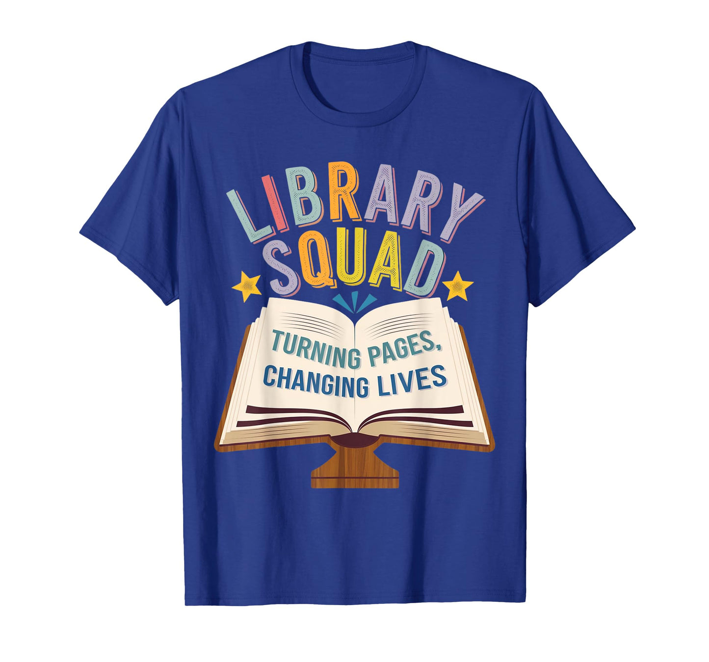 Funny Saying Library Squad Turning Page Matching Group Crew T-Shirt