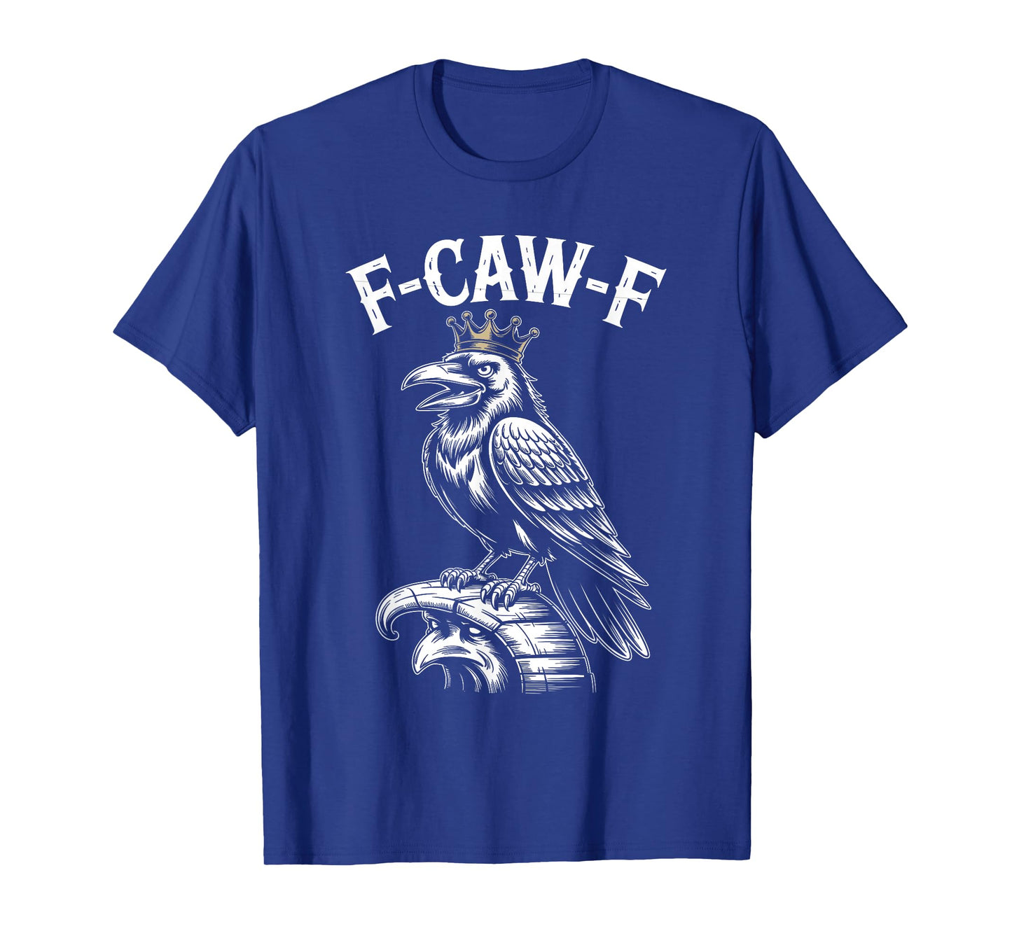 Funny F-Caw-F Crow Gothic Moon Humor Halloween T-Shirt