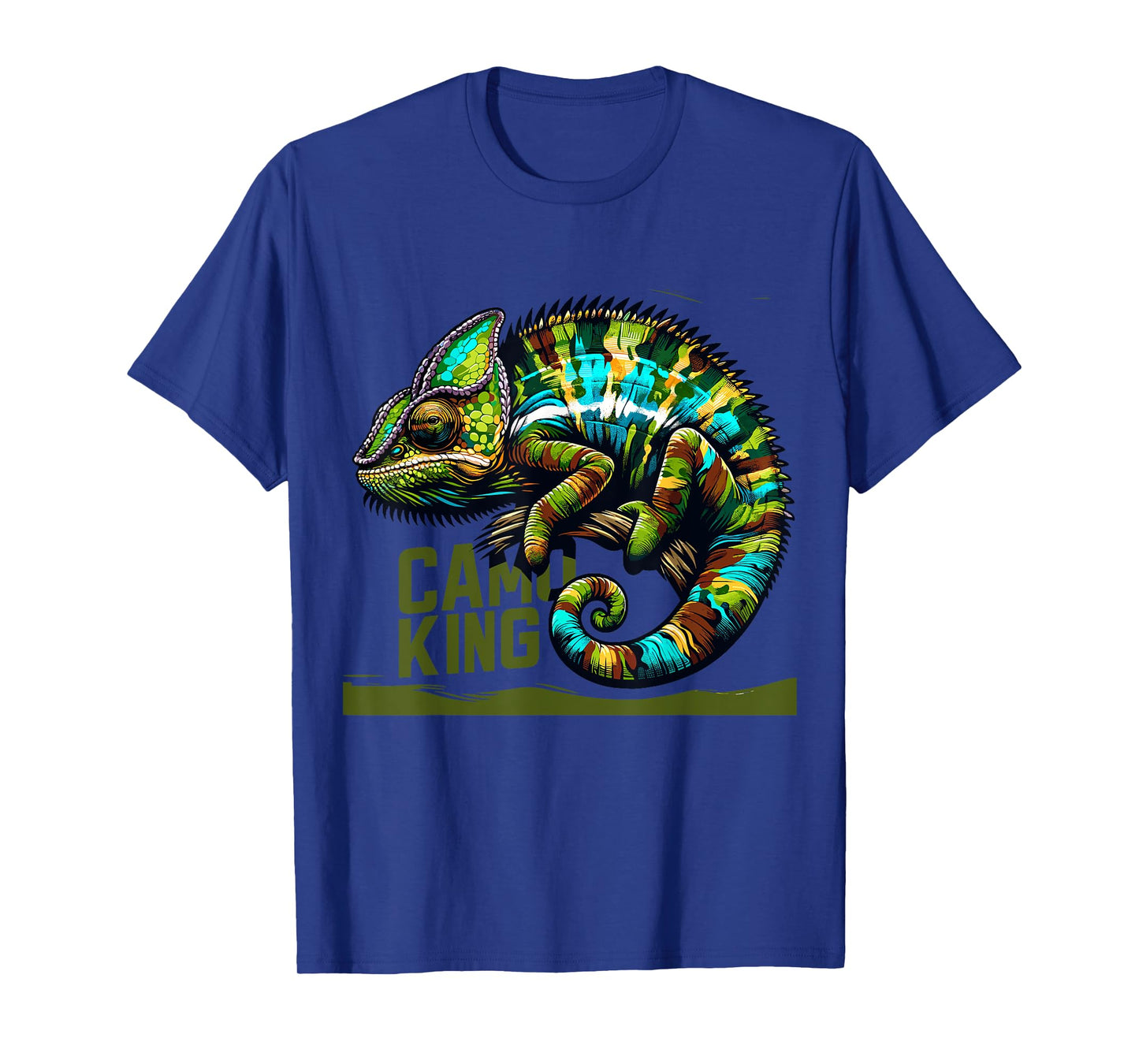 Chameleon Camo King Camouflage Reptile Wildlife T-Shirt