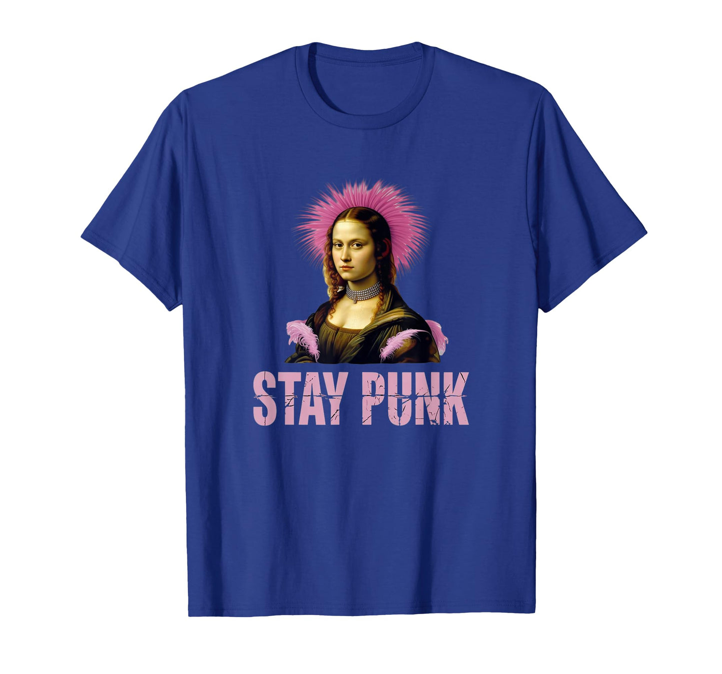 Punk Rock Mona Lisa β Rebel Art Parody Tee T-Shirt