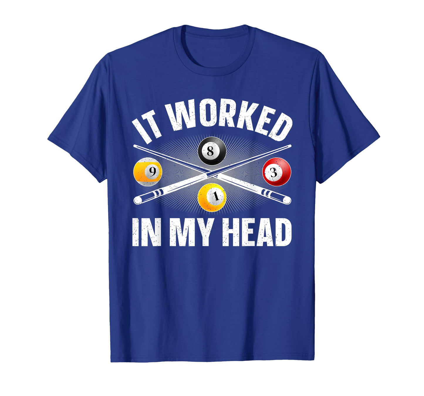 Funny Pool Design For Men Women Billiards Lover Pool Player T-Shirt