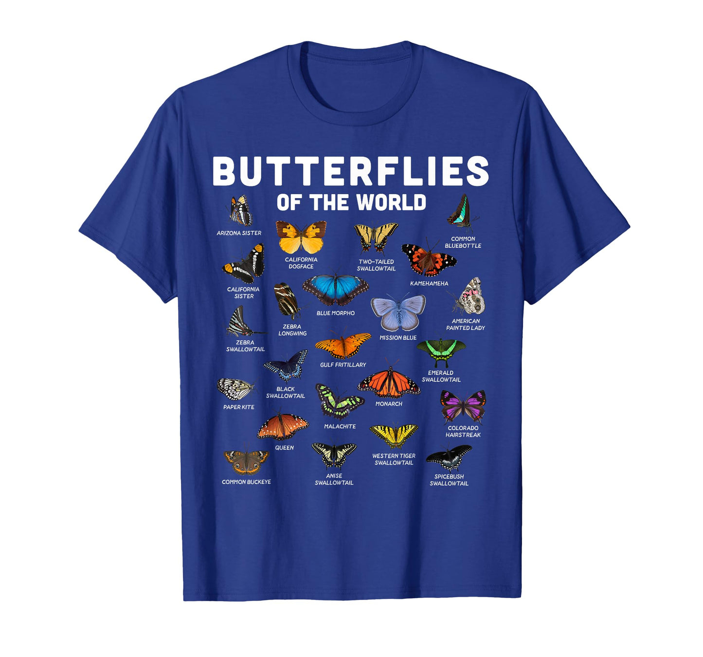 Butterfly Shirt Butterflies Of The World Butterfly Lover T-Shirt